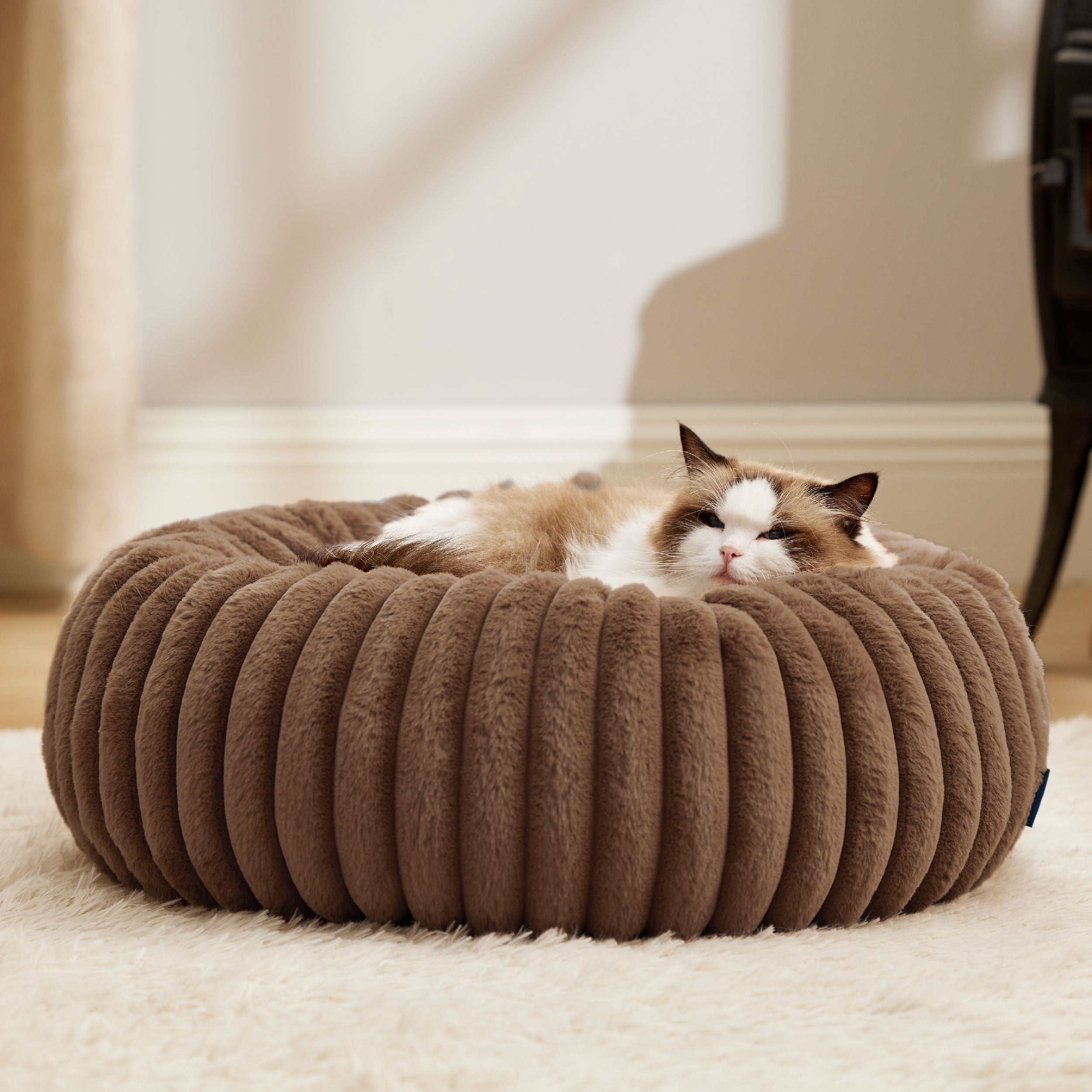 Corduroy Round Pet Bed