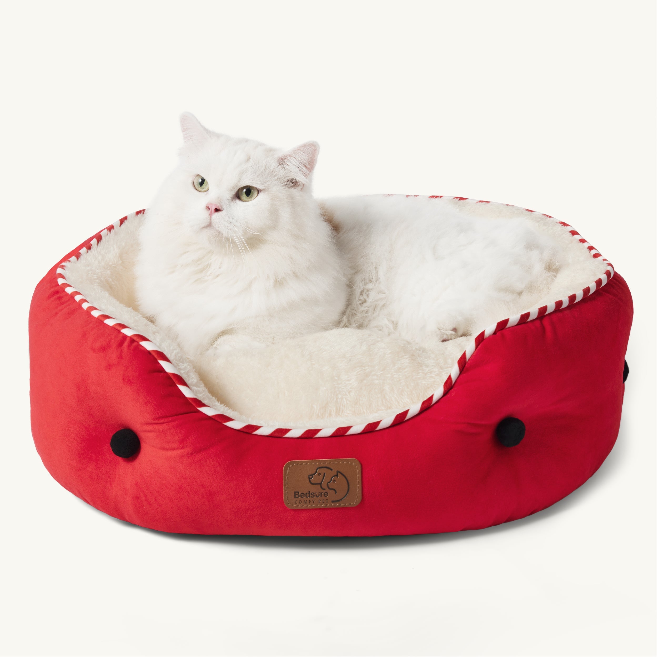 Solid Round Pet Bed