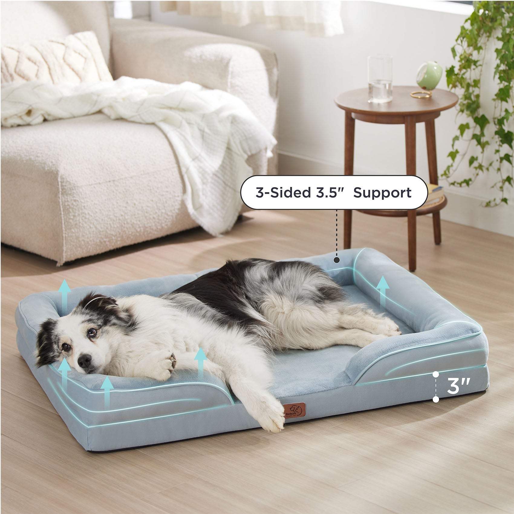 Orthopedic Flannel Dog Sofa