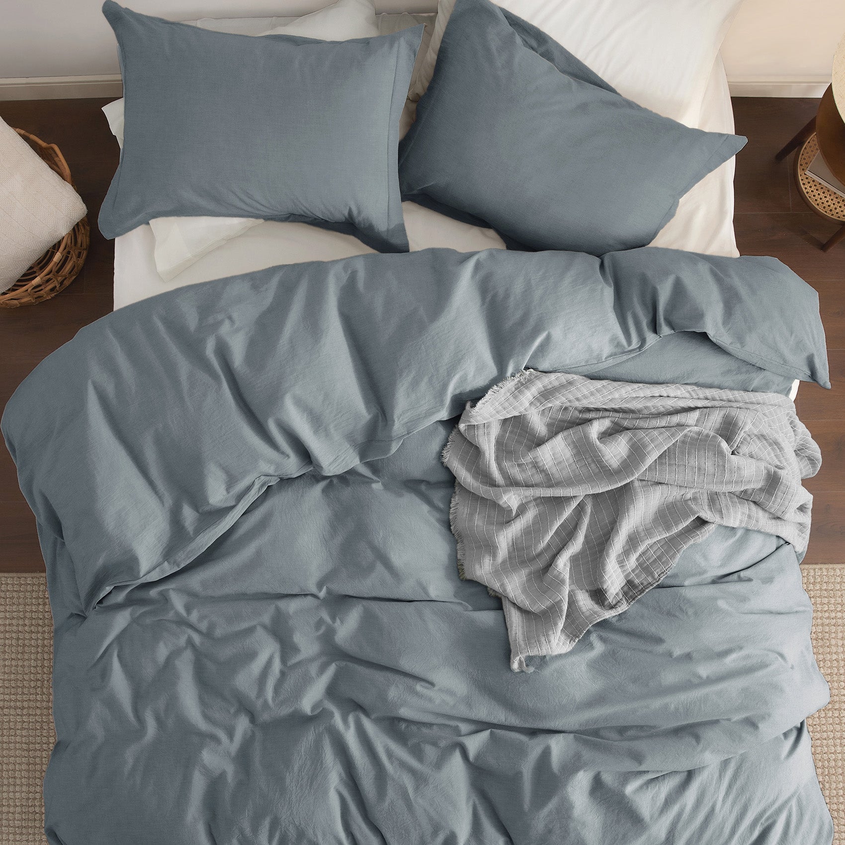 GentleSoft® Washed Cotton Duvet Cover Set