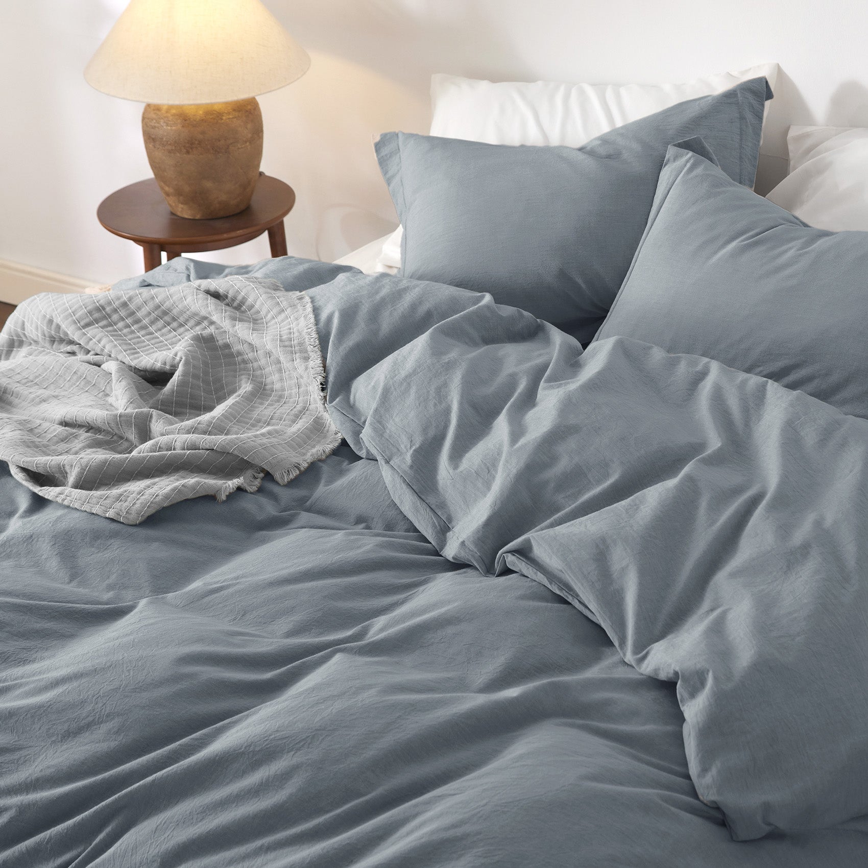 GentleSoft® Washed Cotton Duvet Cover Set