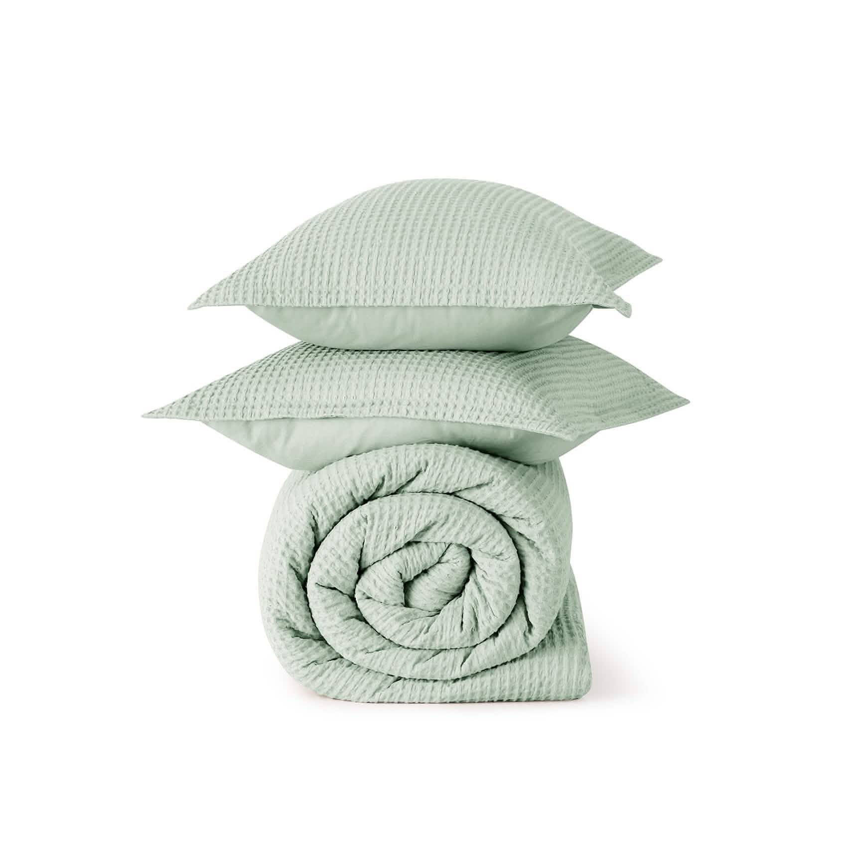 GentleSoft™ Cotton Waffle Weave Comforter Set