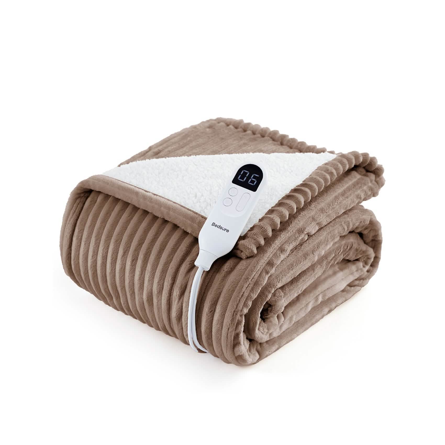 GentleSoft™ Ribbed Flannel Heated Blanket