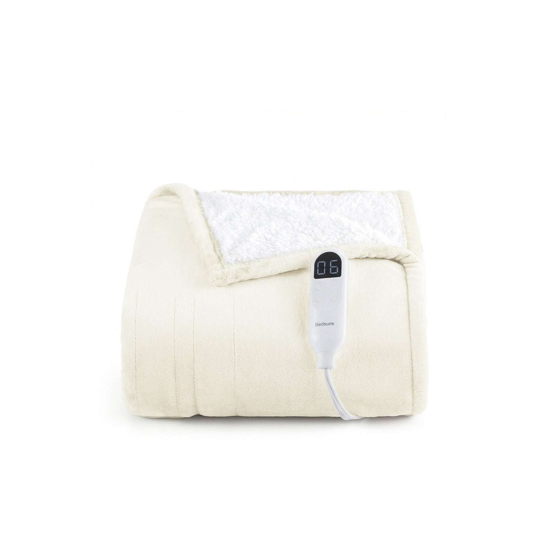 Solid Flannel Heated Blanket