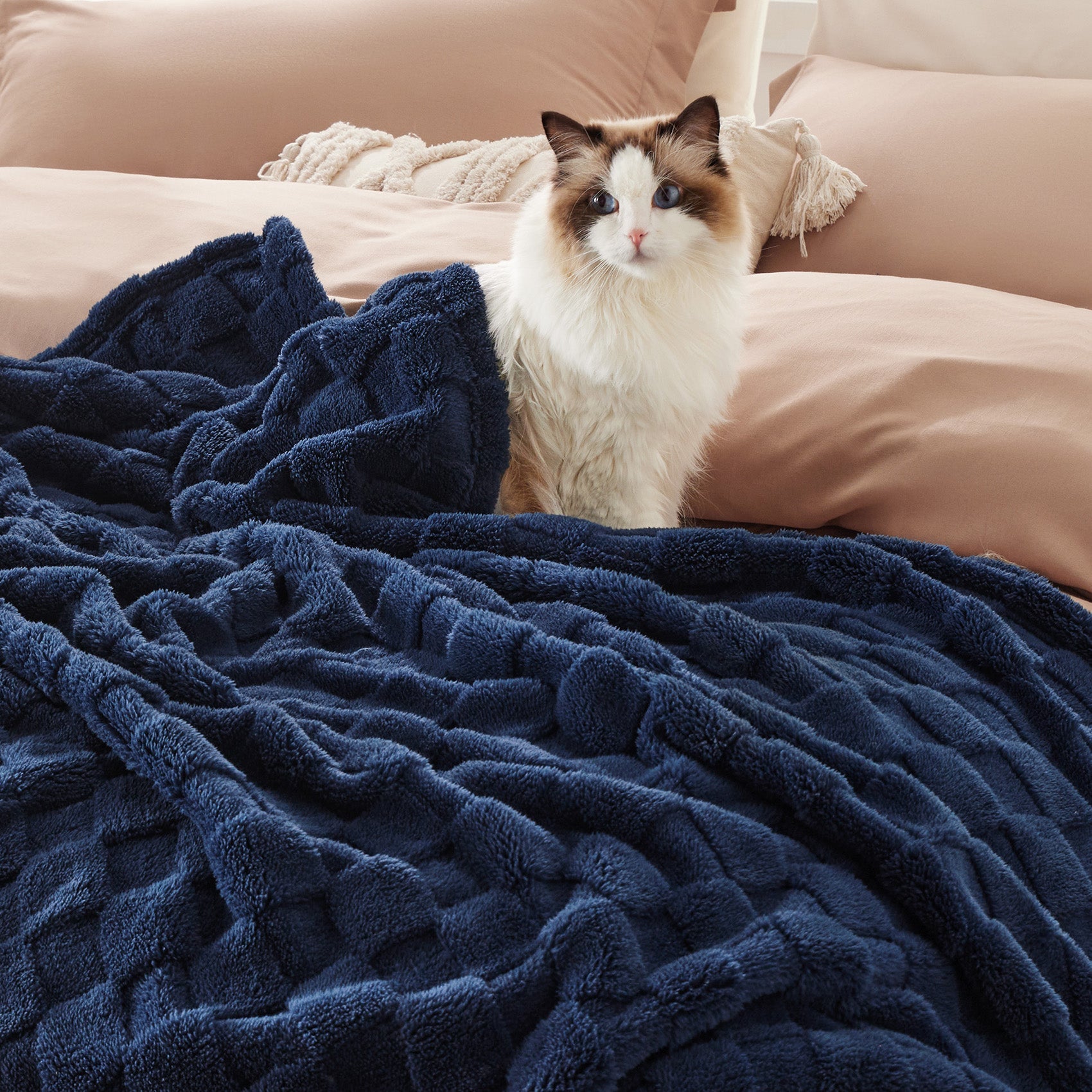 Jacquard Shaggy Sherpa Blanket