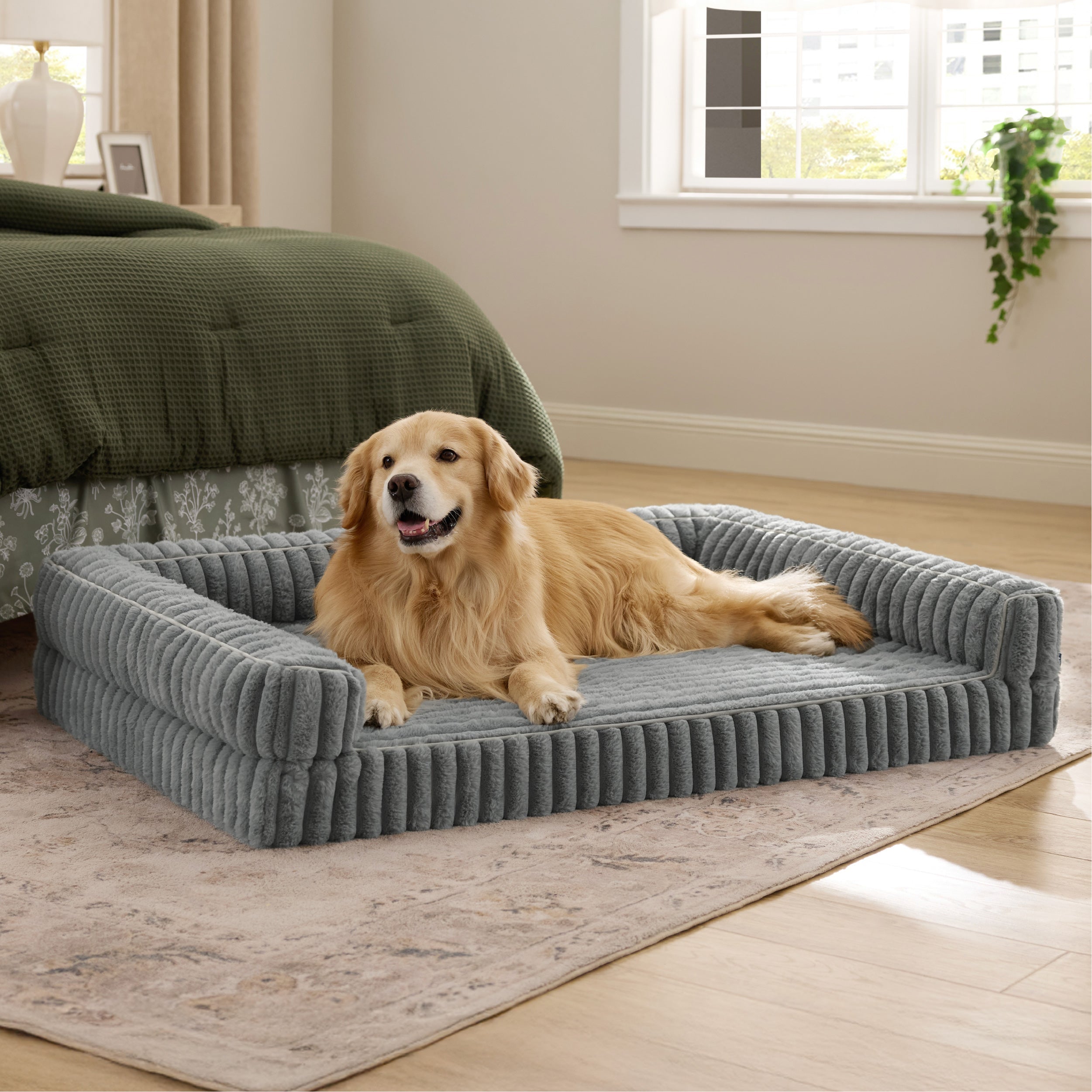 Corduroy Fleece Pet Sofa