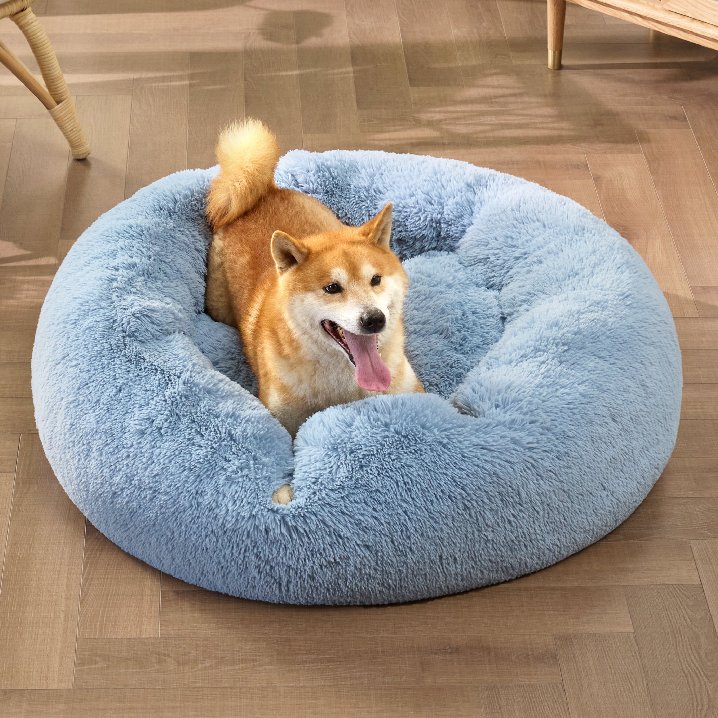 Calming Donut Bed for Dogs and Cats