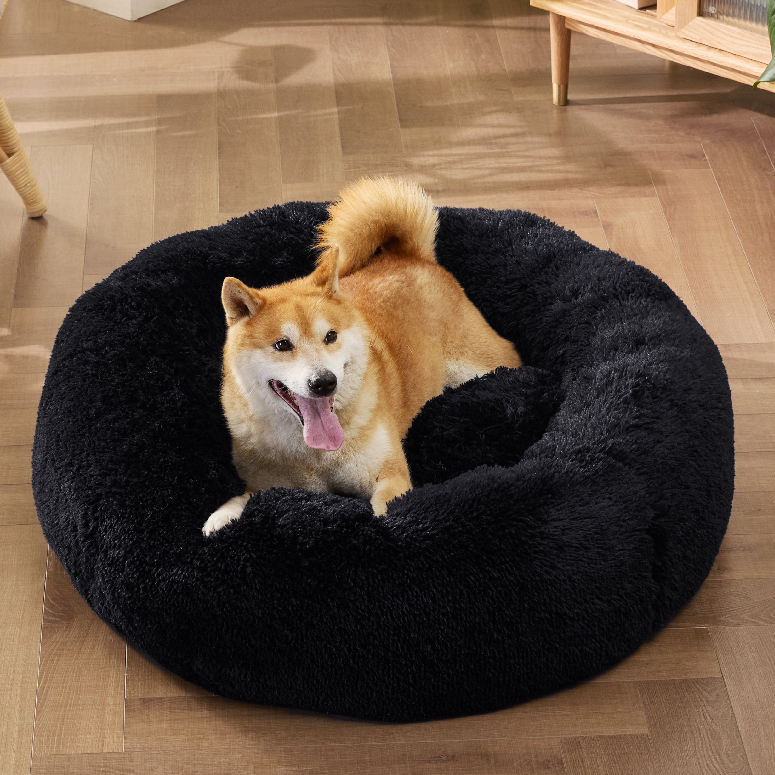 Calming Donut Bed for Dogs and Cats