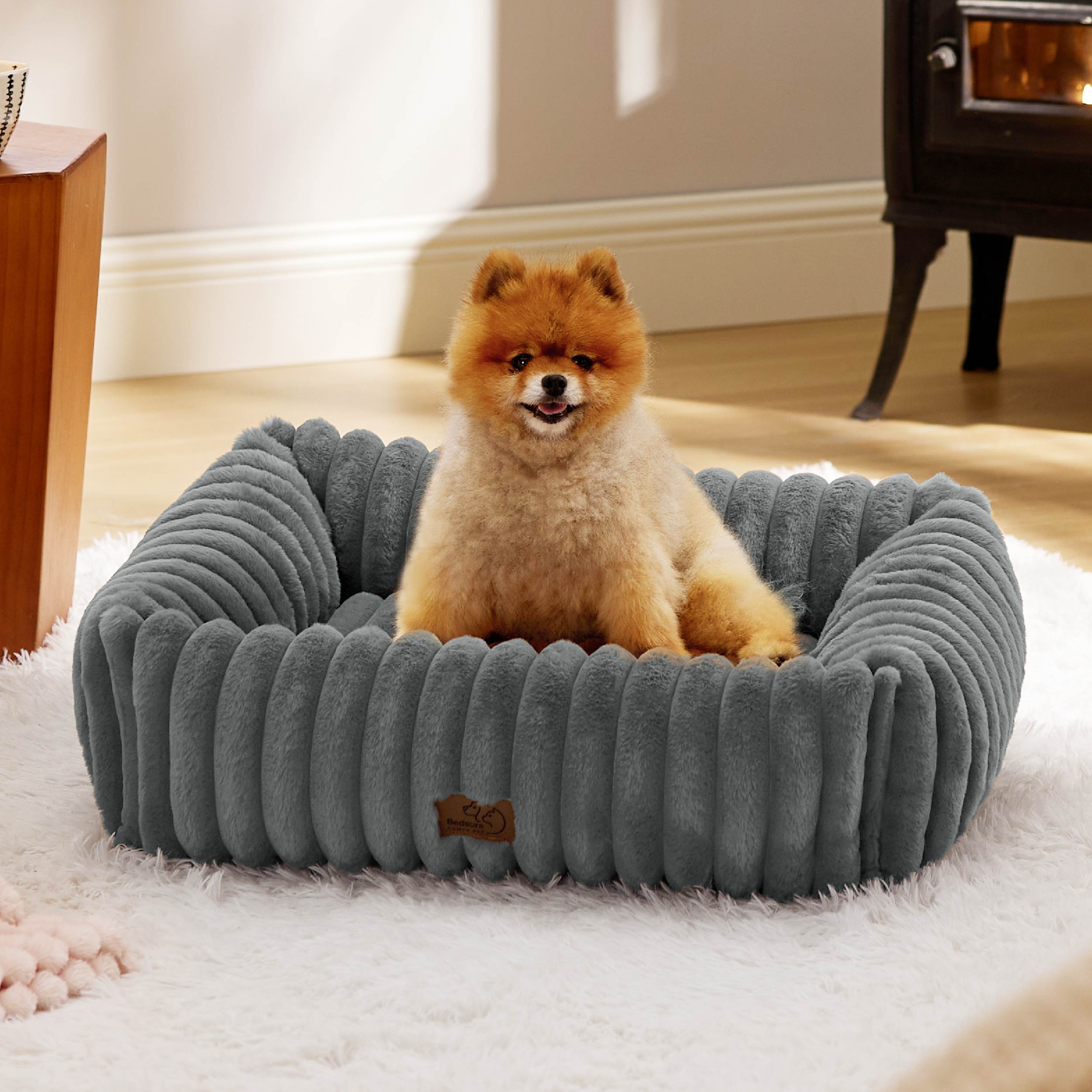 Corduroy Fleece Pet Bed