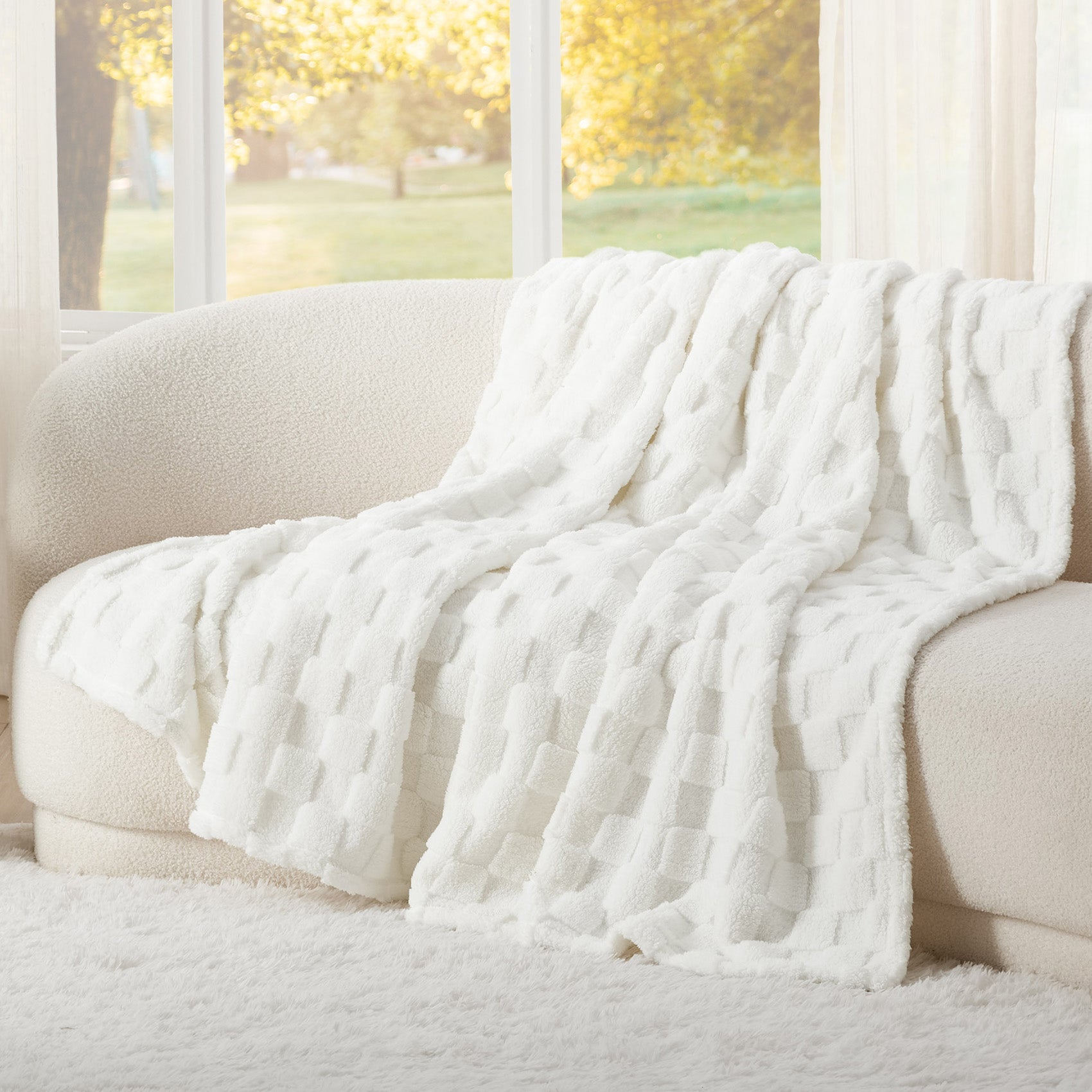 Jacquard Shaggy Sherpa Blanket