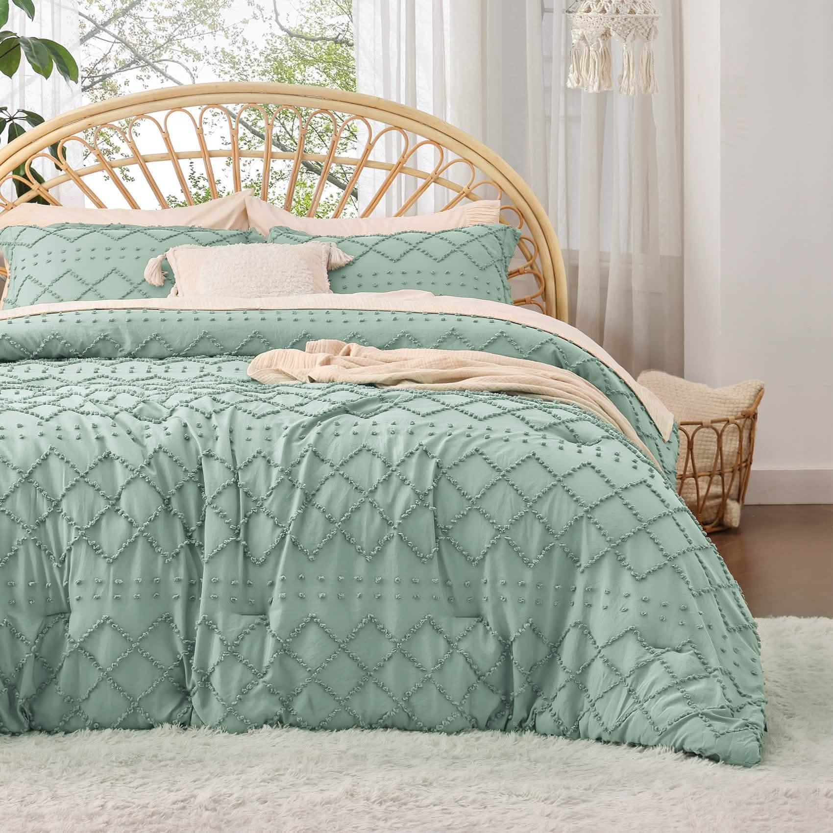 GentleSoft™ Tufted Embroidery Comforter Set