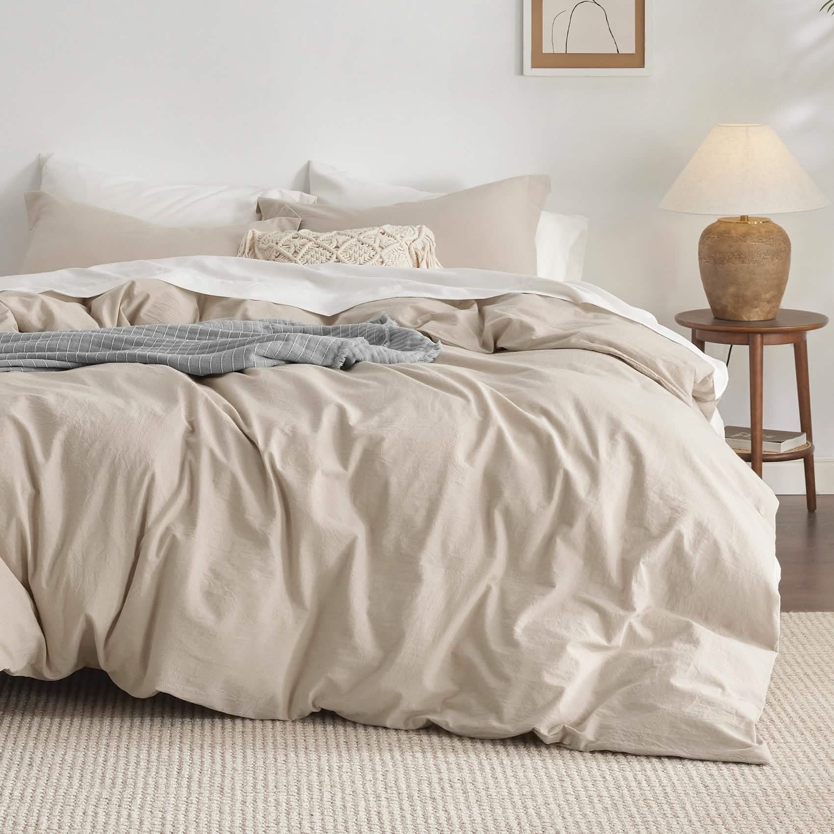 GentleSoft® Washed Cotton Duvet Cover Set