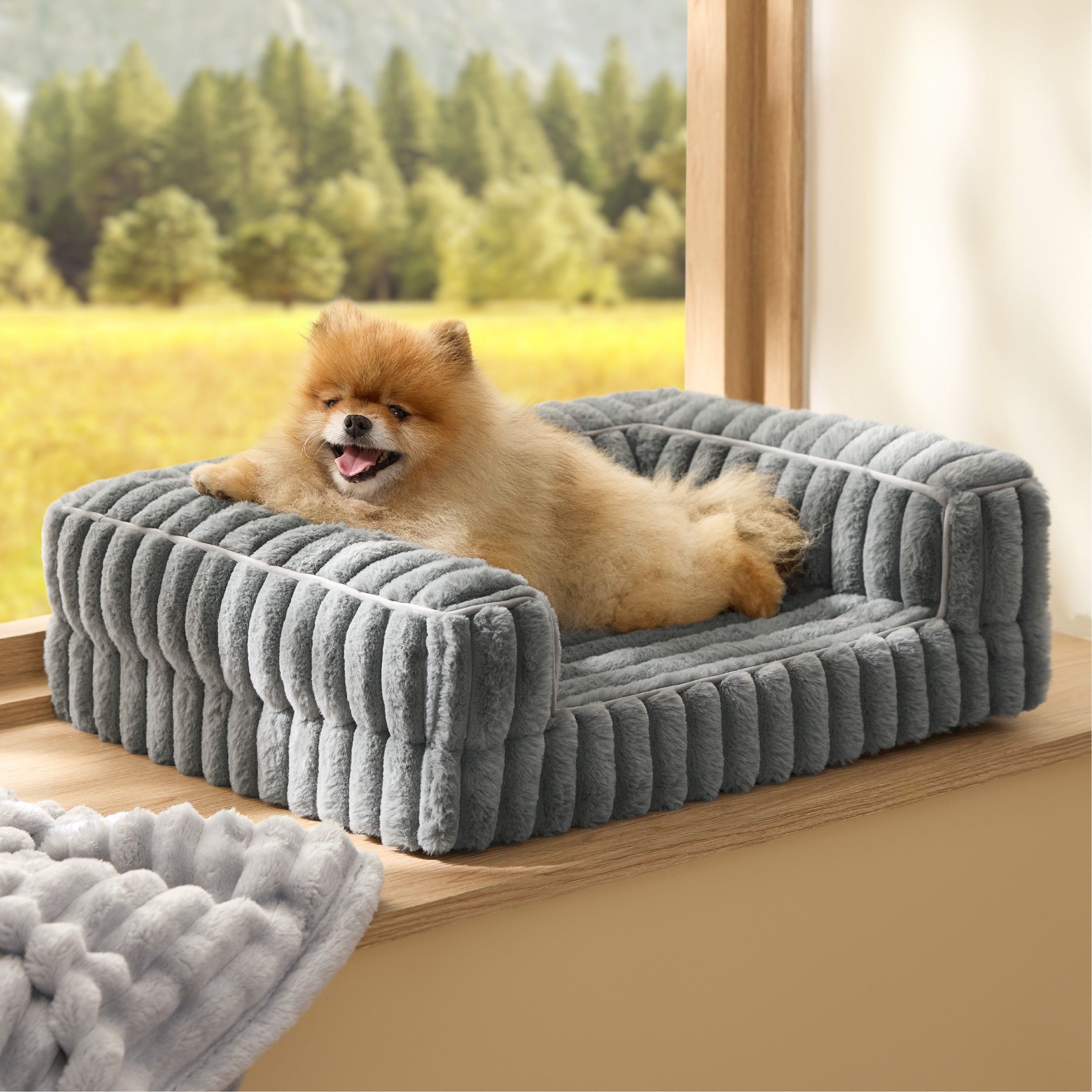 Corduroy Fleece Pet Sofa
