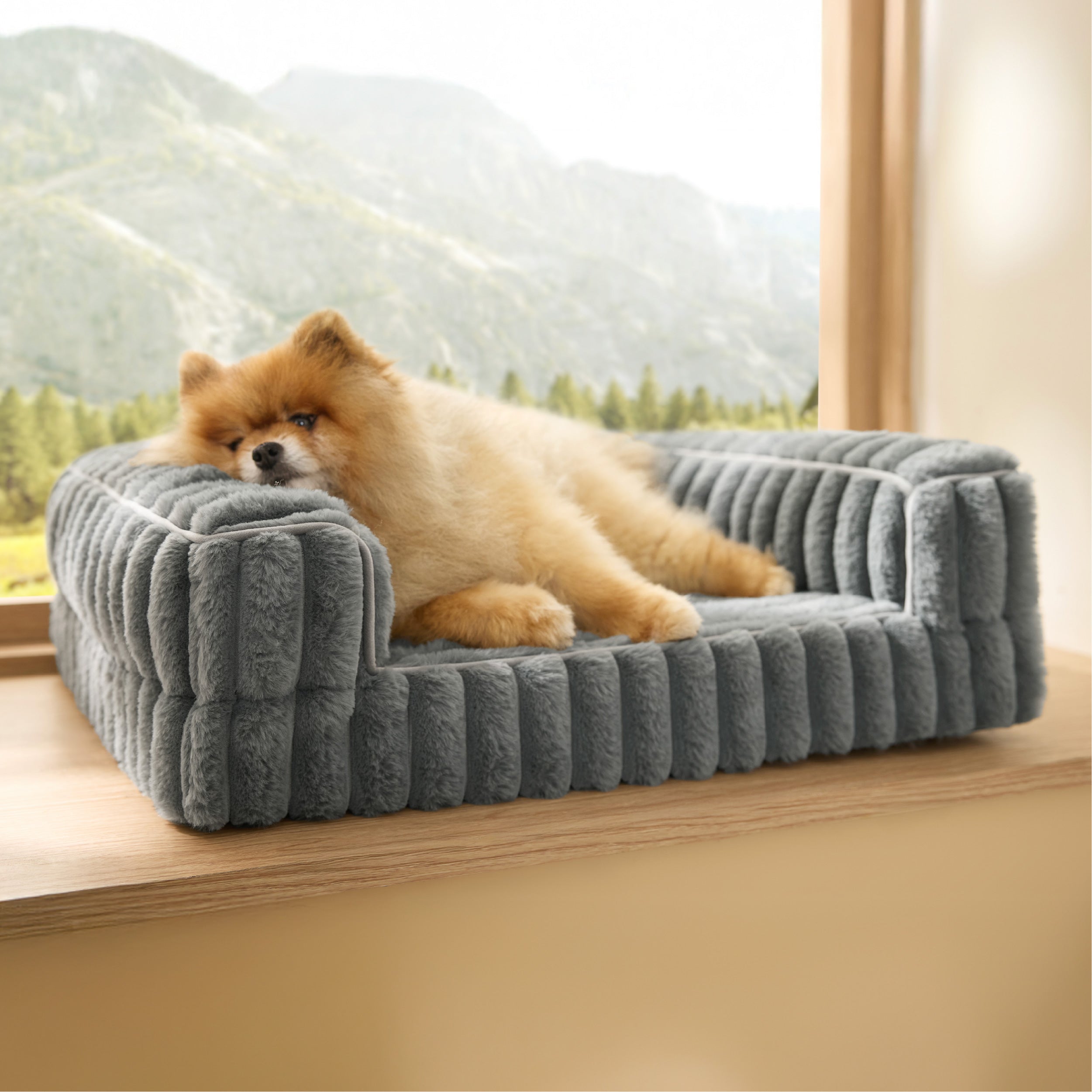 Corduroy Fleece Pet Sofa