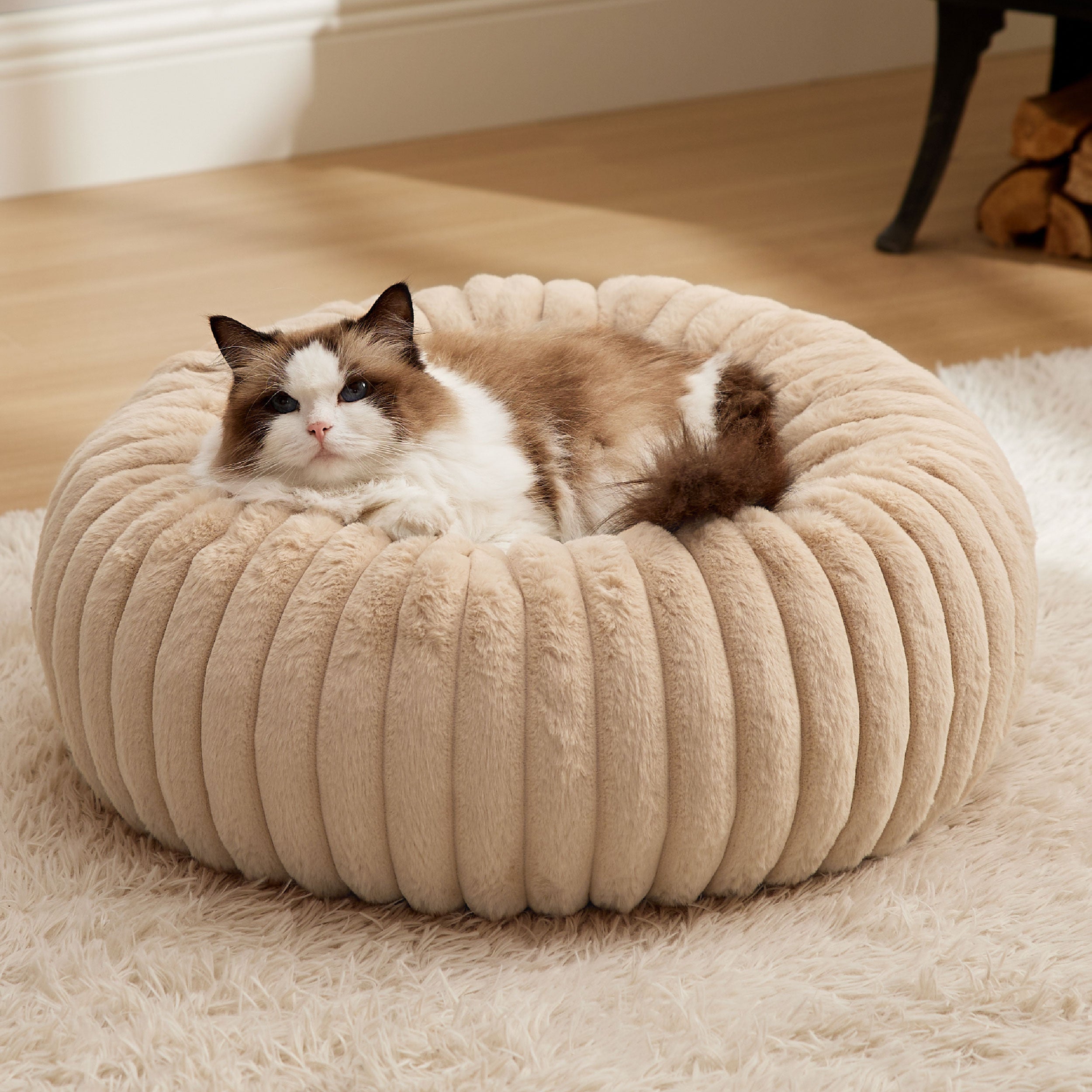 Corduroy Round Pet Bed