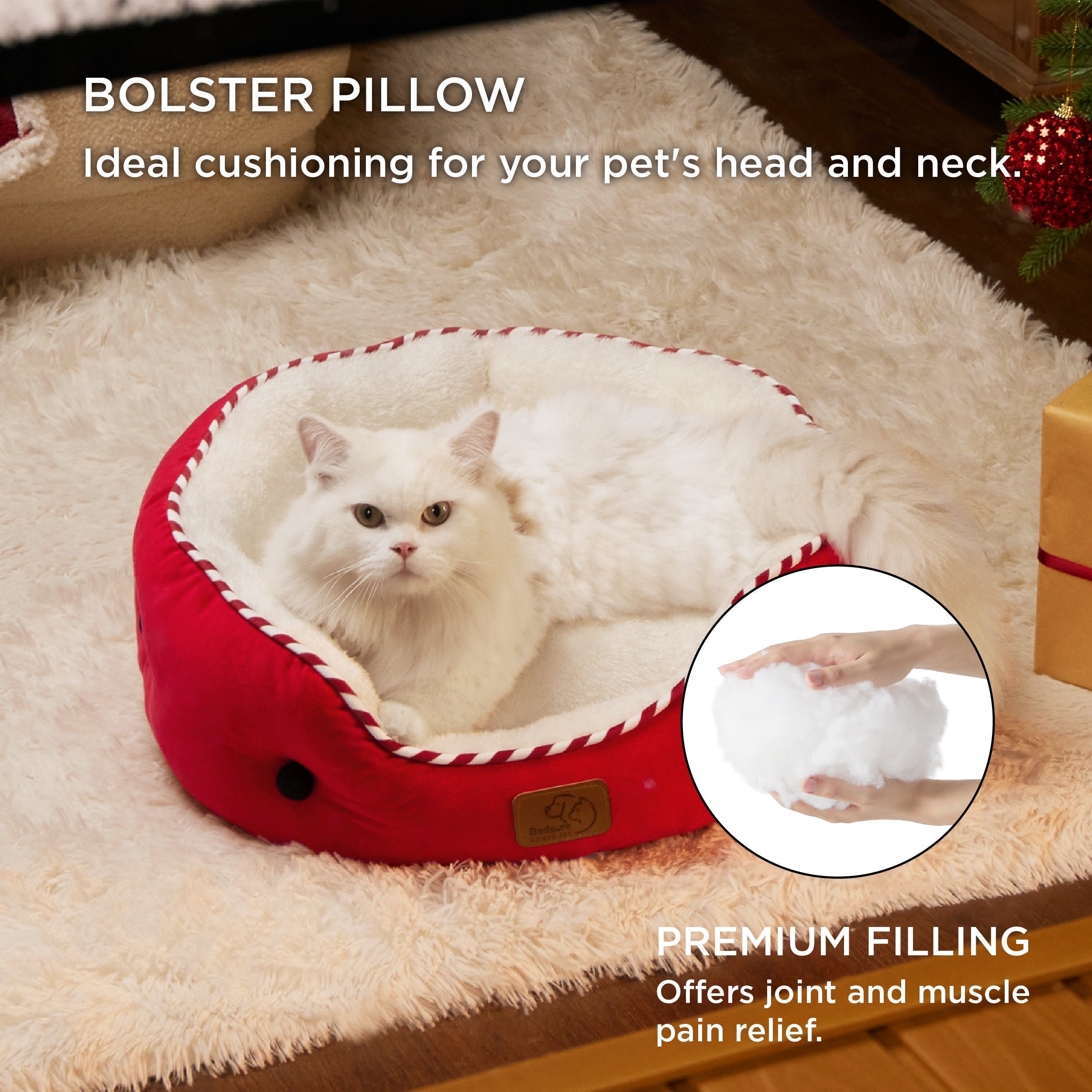 Solid Round Pet Bed