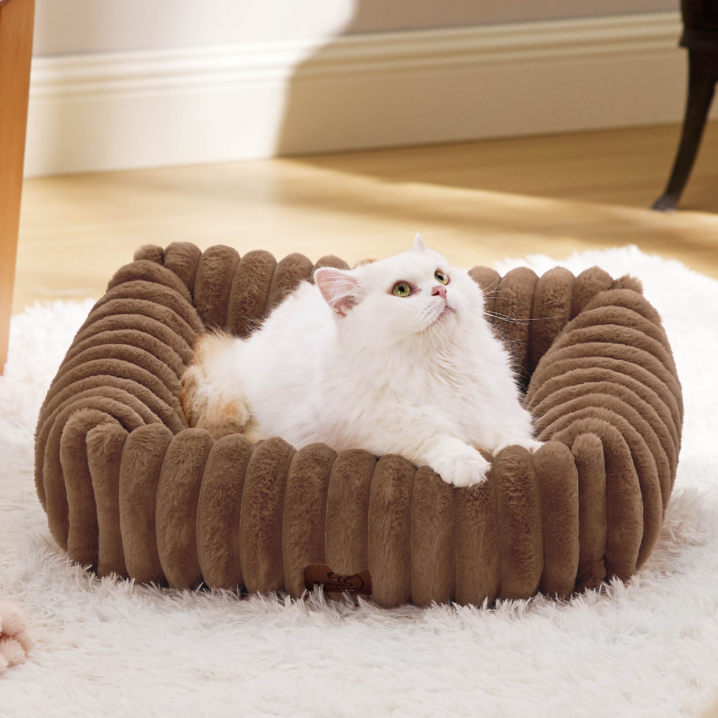 Corduroy Fleece Pet Bed