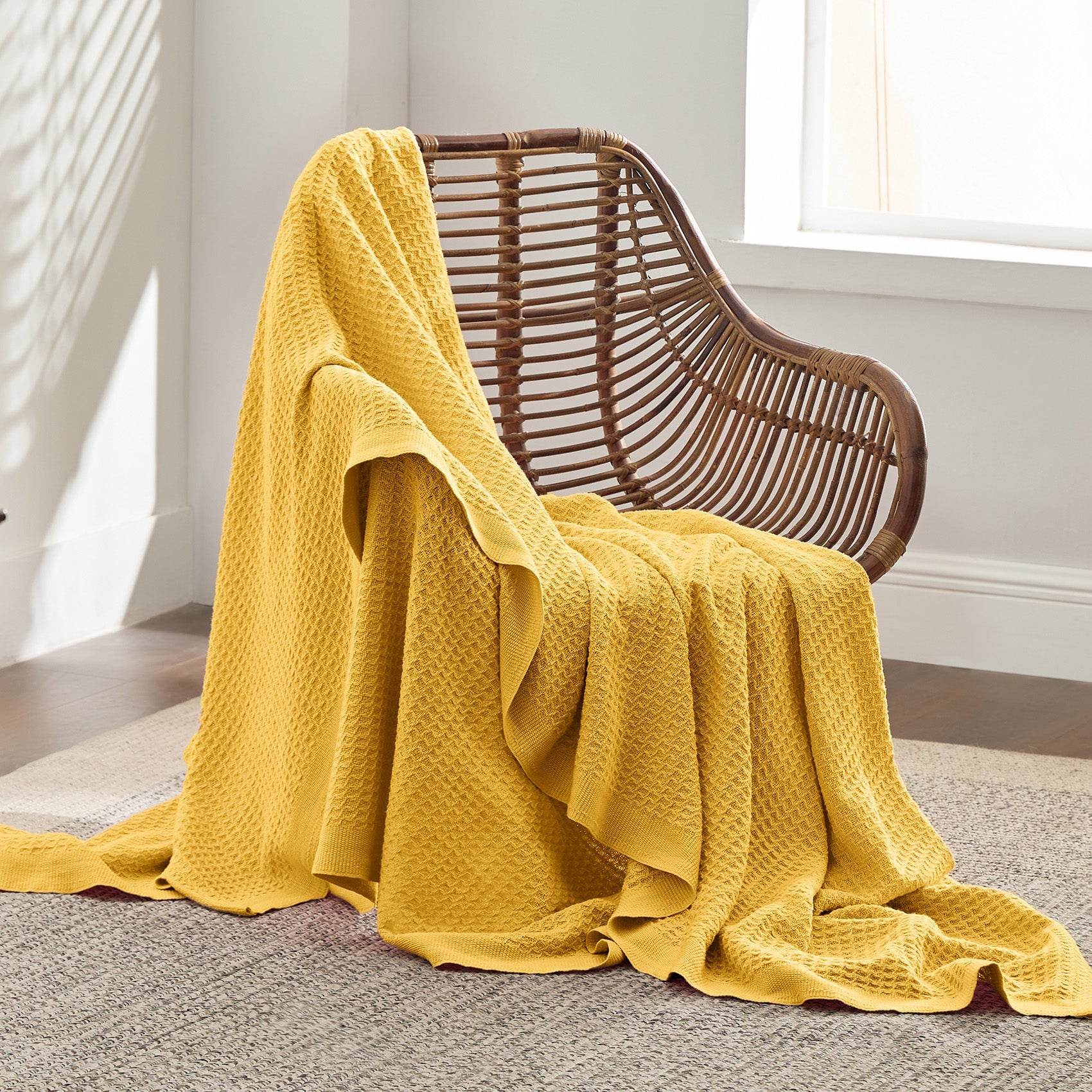 GentleSoft® Cotton Waffle Weave Blanket
