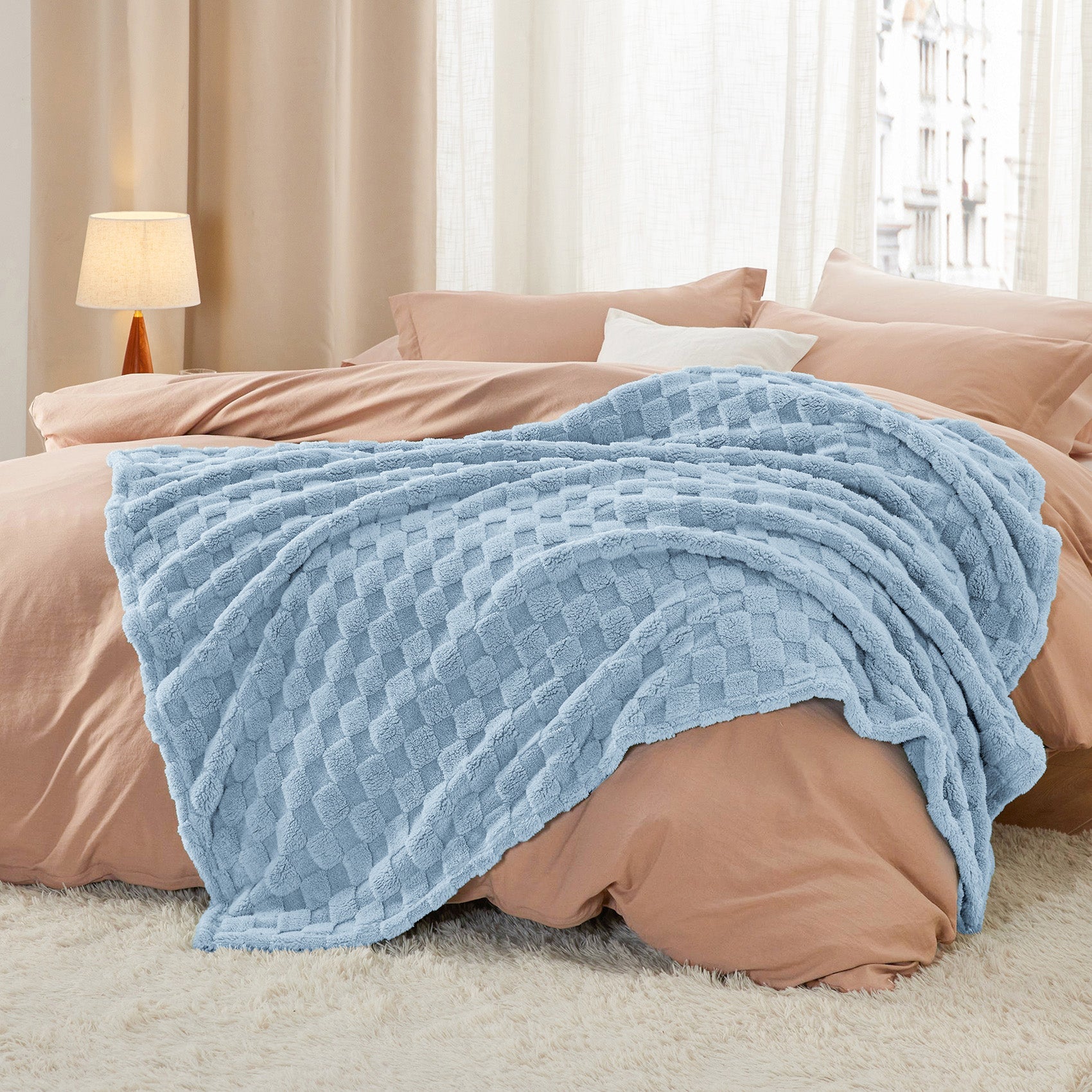 Jacquard Shaggy Sherpa Blanket