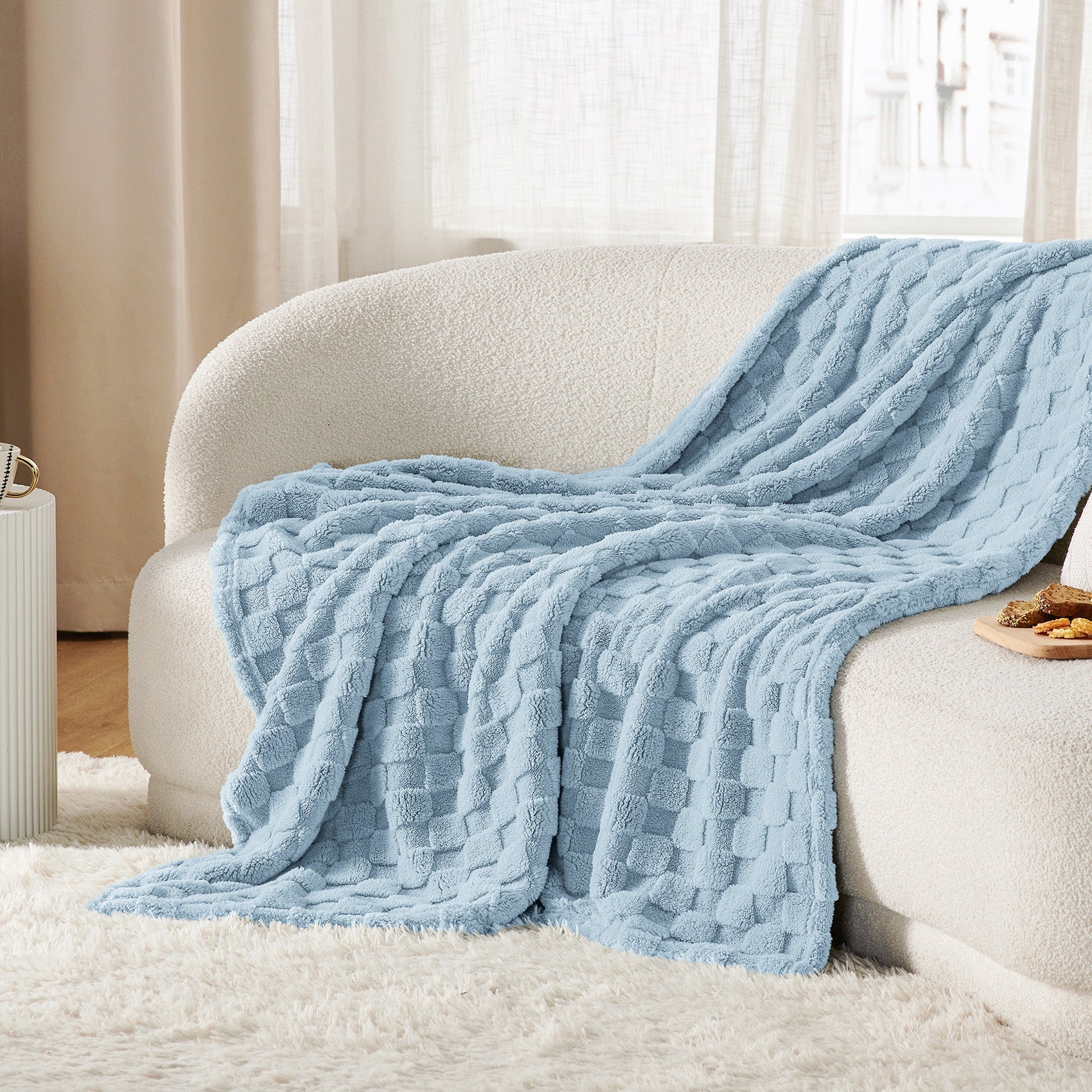 Jacquard Shaggy Sherpa Blanket