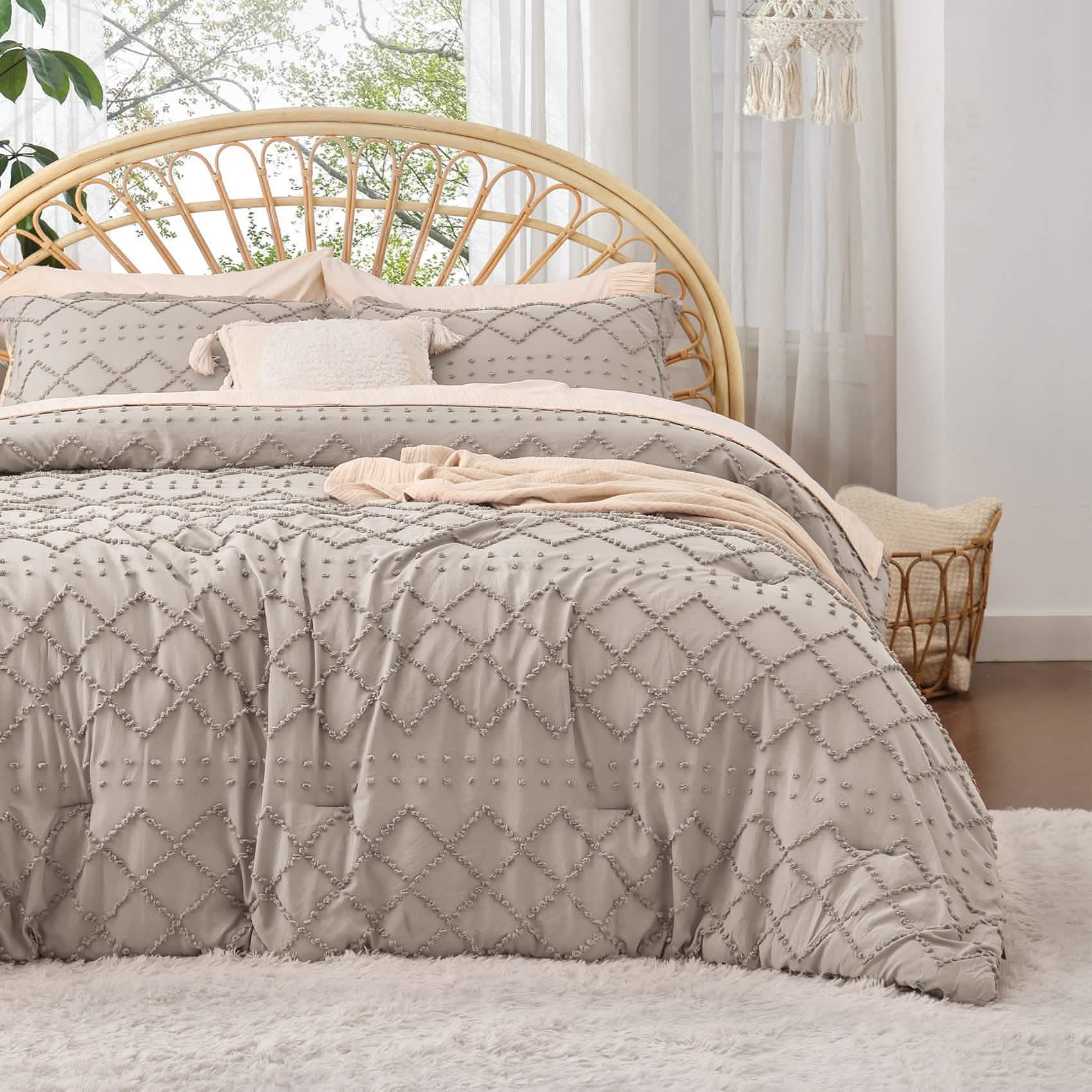GentleSoft™ Tufted Embroidery Comforter Set