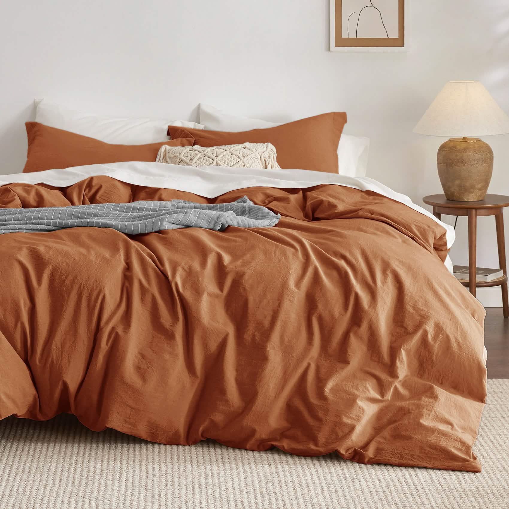 GentleSoft® Washed Cotton Duvet Cover Set