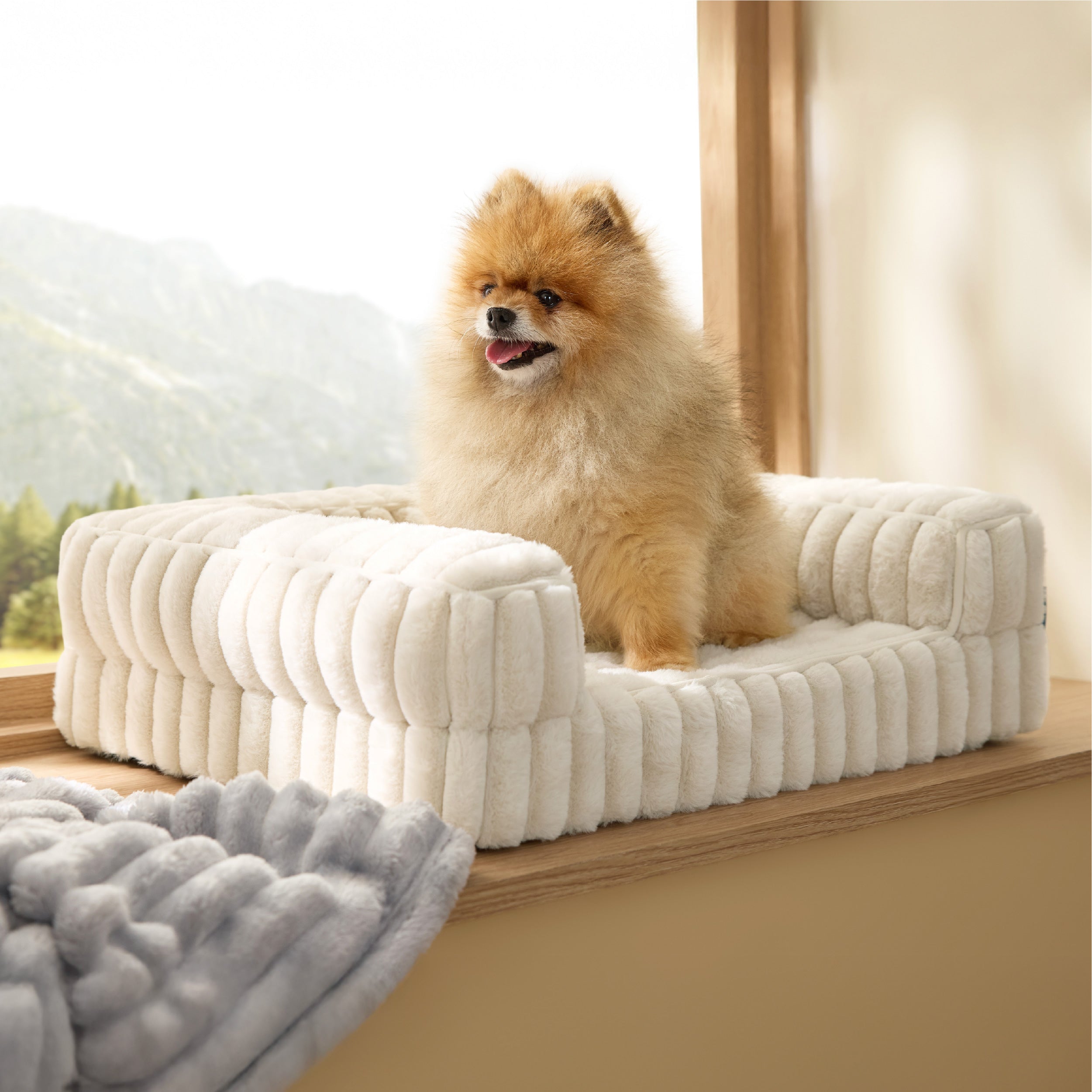 Corduroy Fleece Pet Sofa