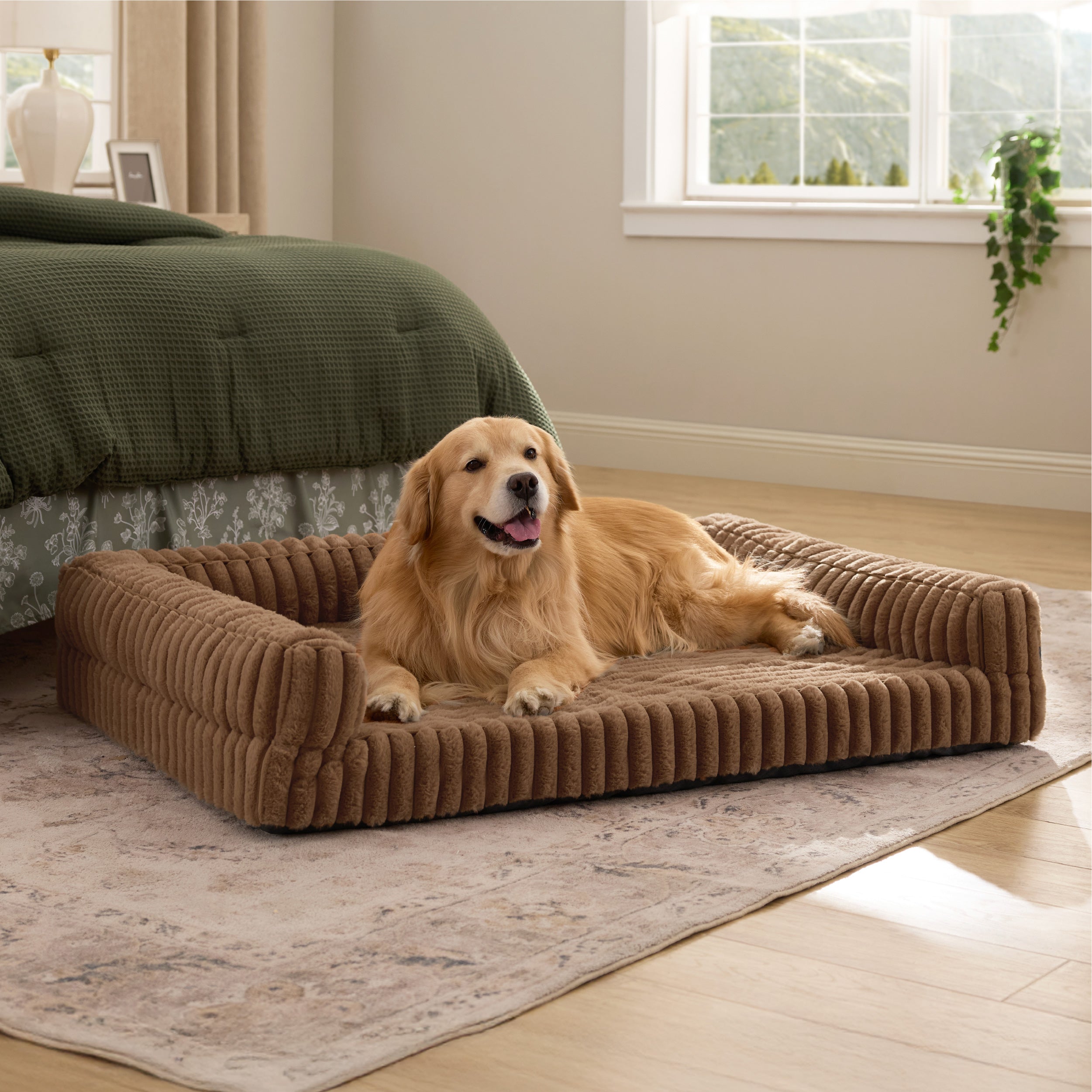 Corduroy Fleece Pet Sofa