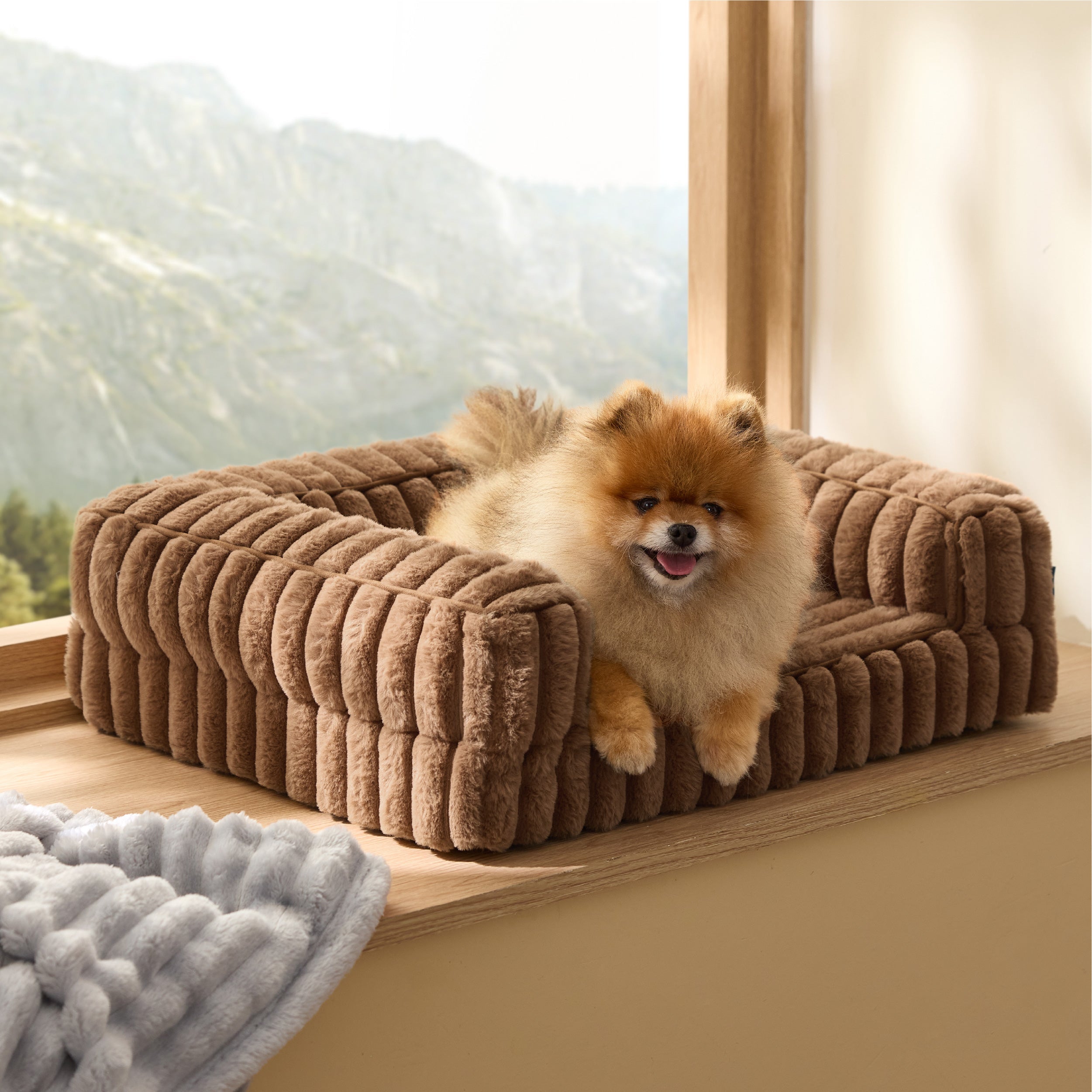 Corduroy Fleece Pet Sofa