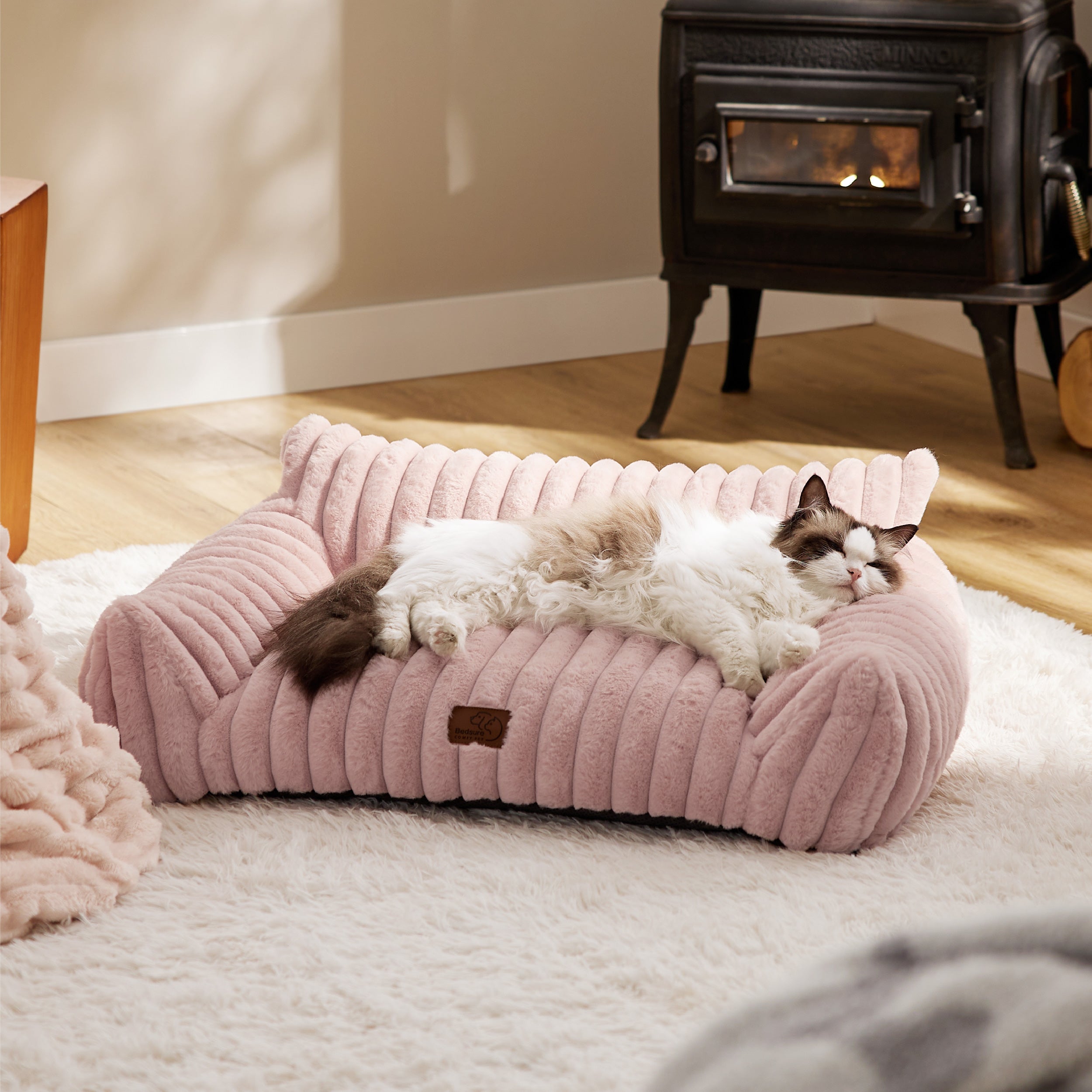 Corduroy Fleece Cat Couch