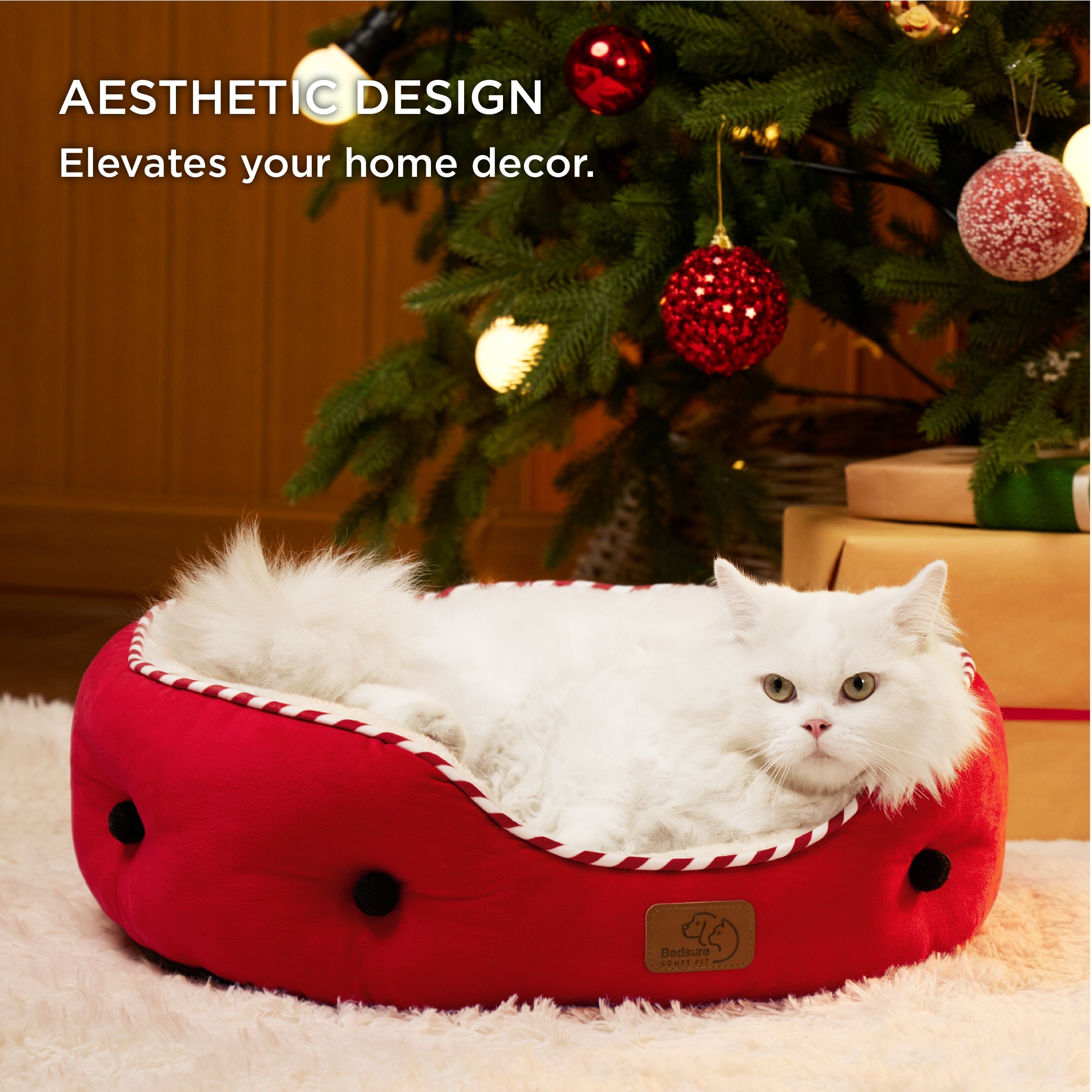 Solid Round Pet Bed