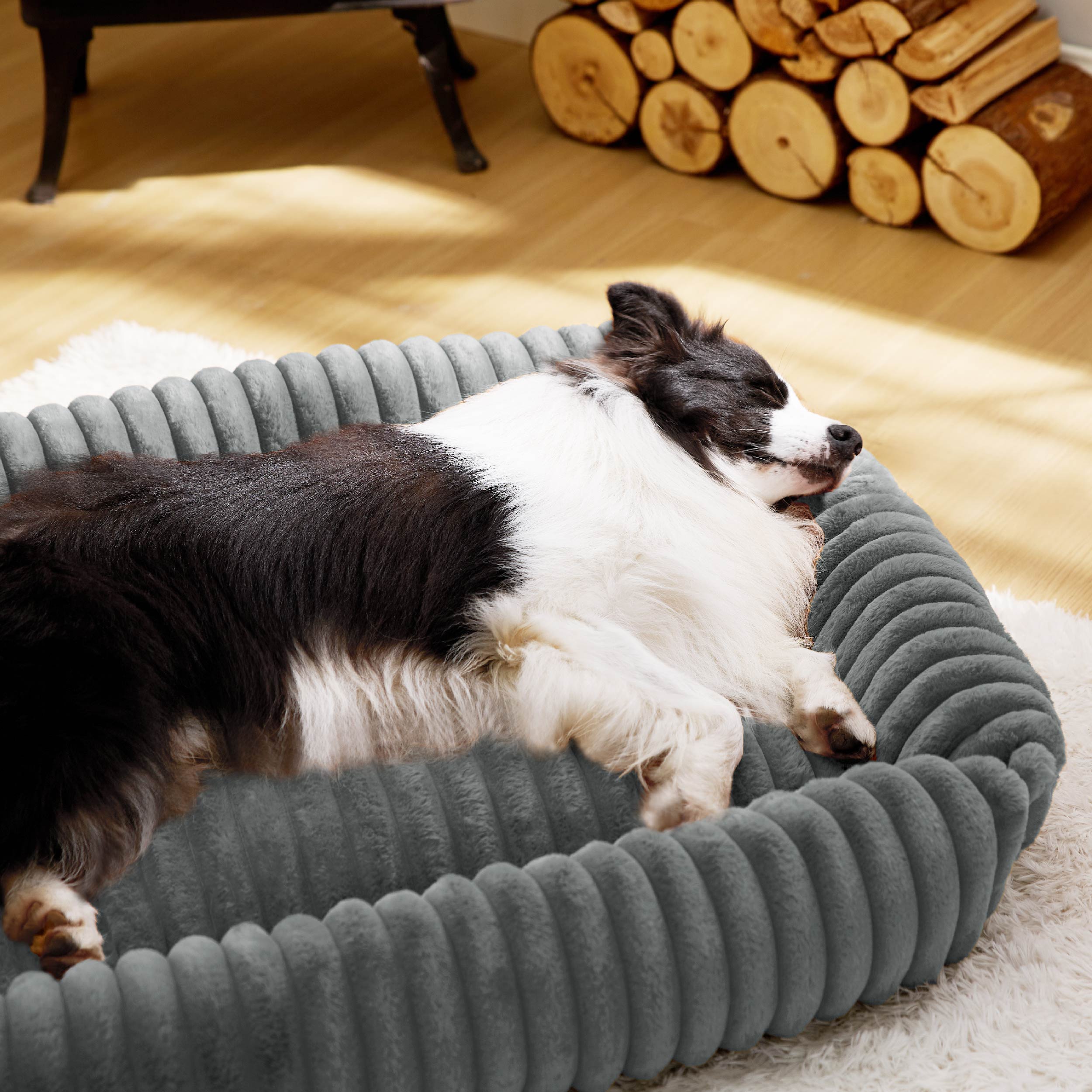 Corduroy Fleece Pet Bed