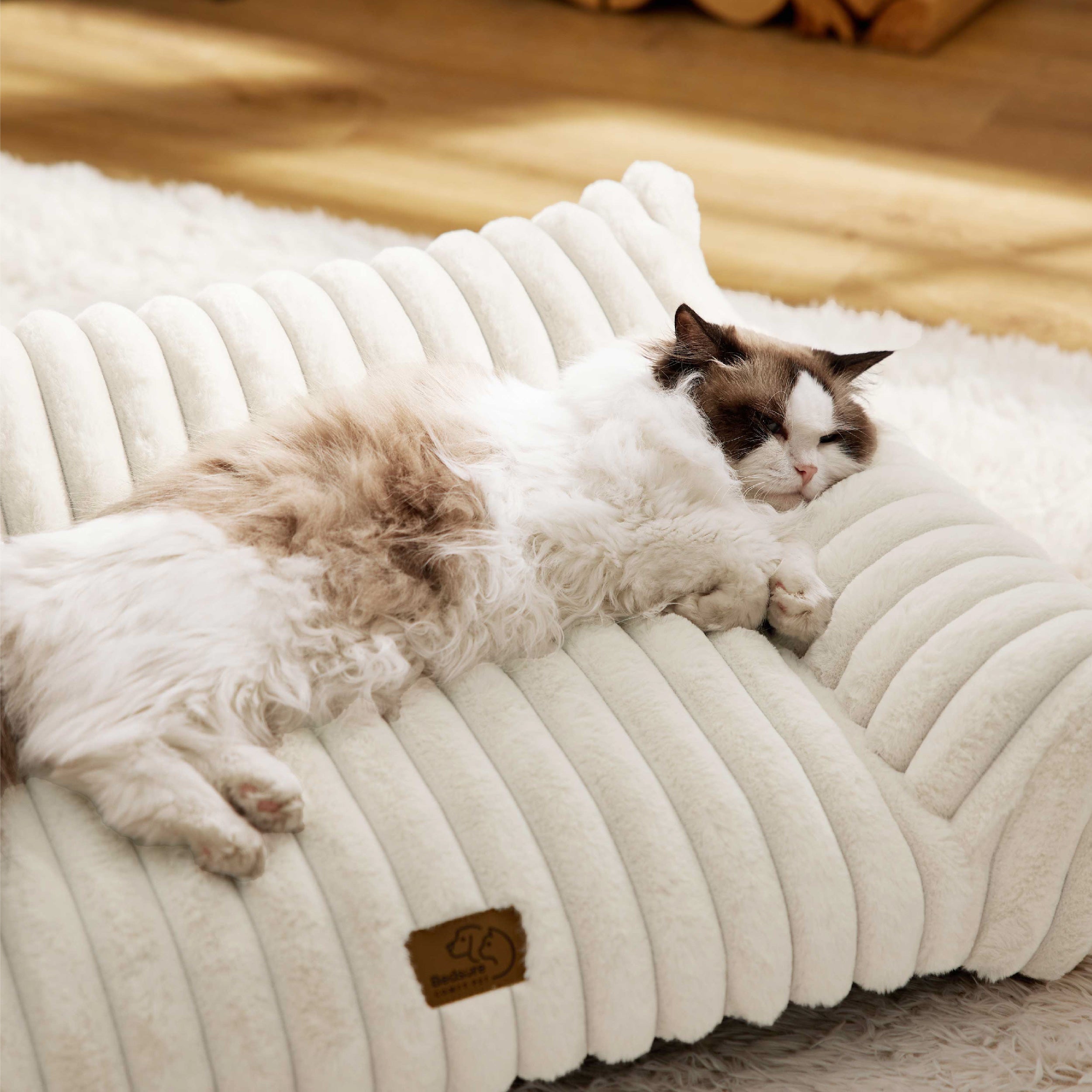 Corduroy Fleece Cat Couch
