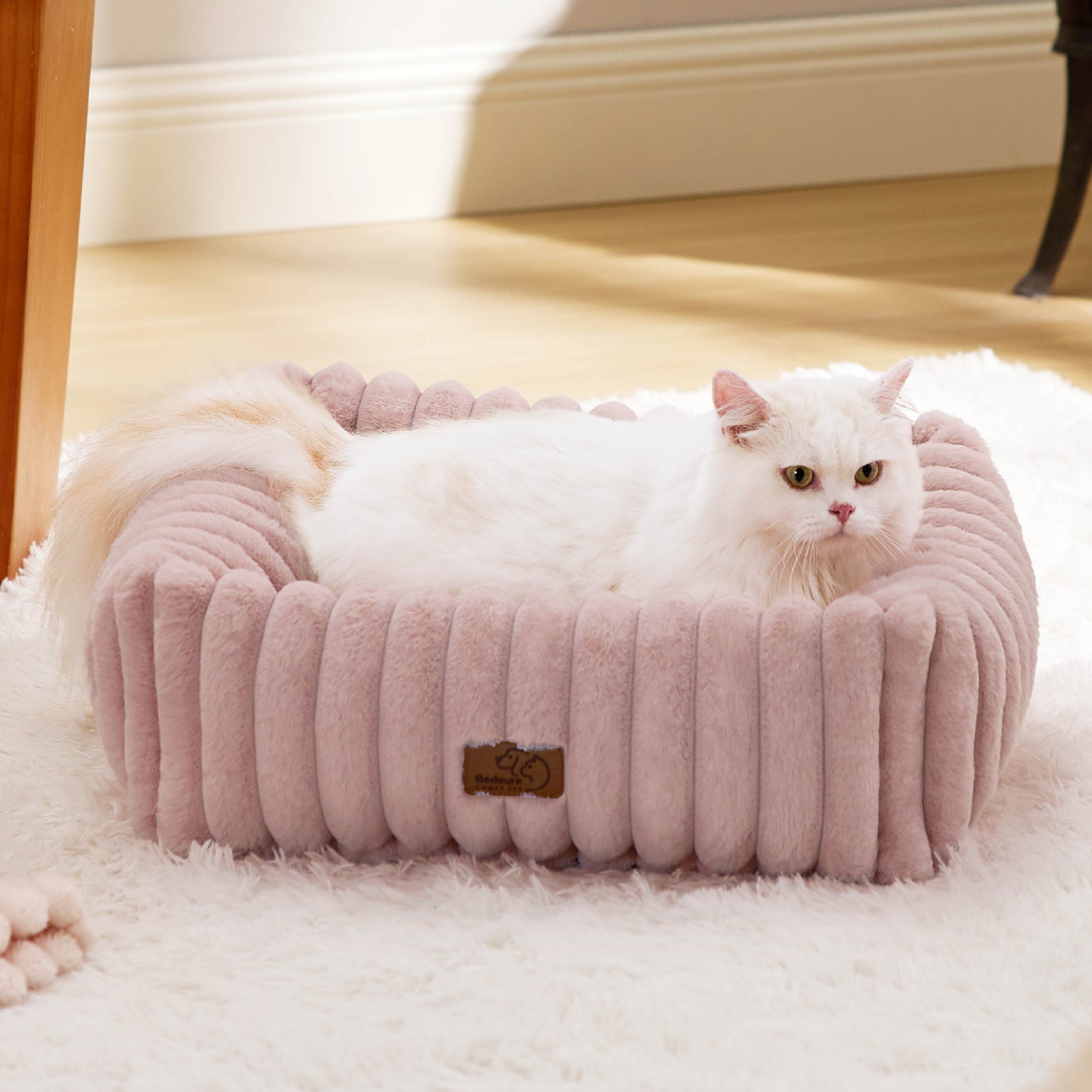 Corduroy Fleece Pet Bed
