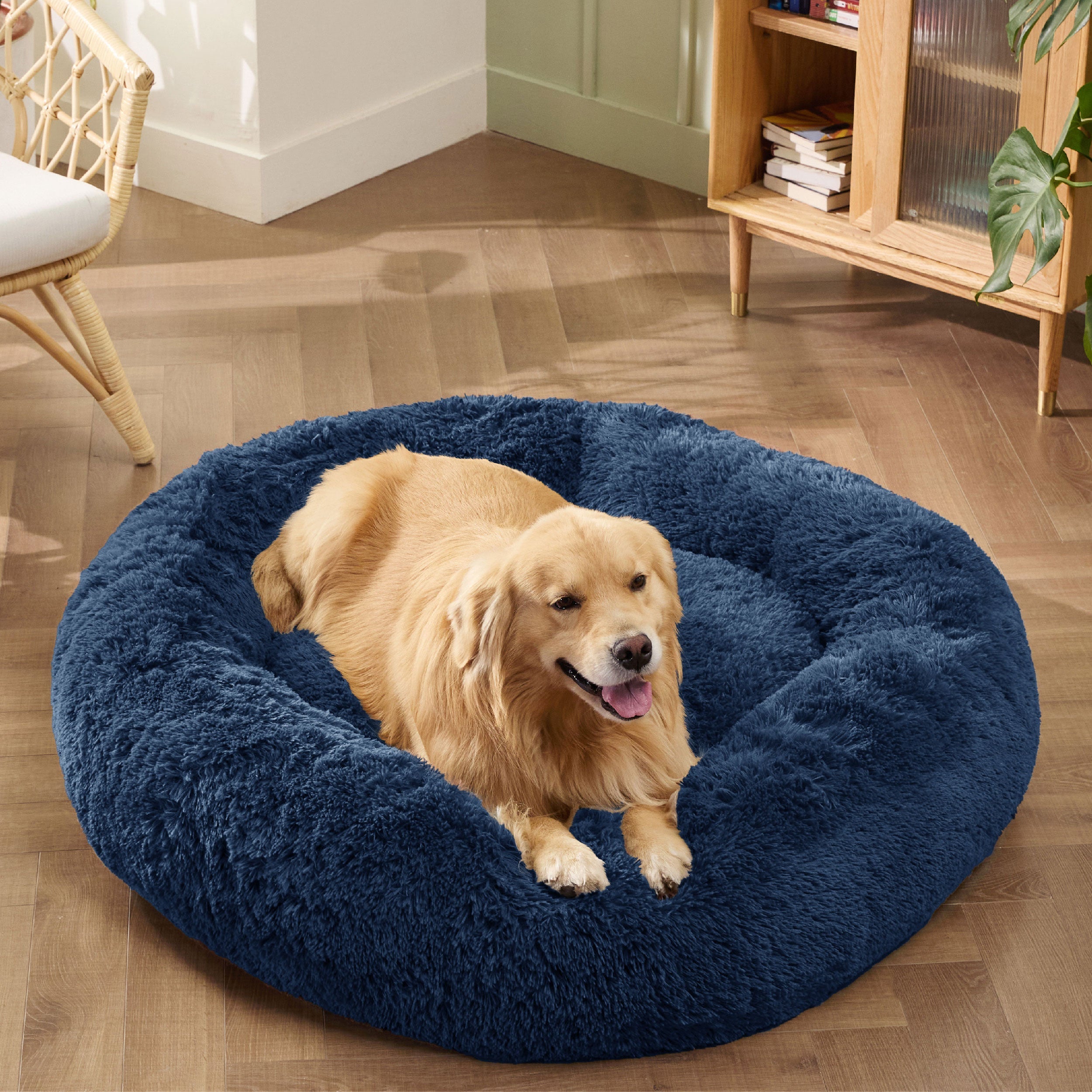 Calming Donut Bed for Dogs and Cats