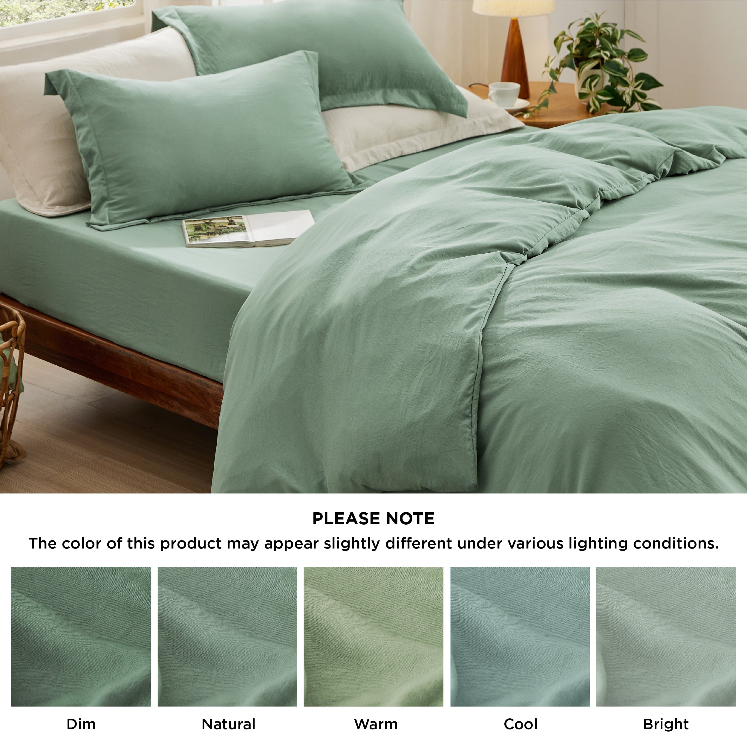 Prewashed Microfiber Duvet Cover Set
