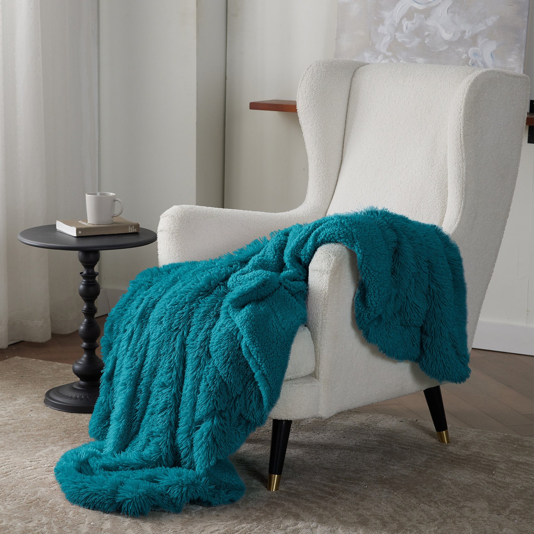 Fuzzy Faux Fur Blanket