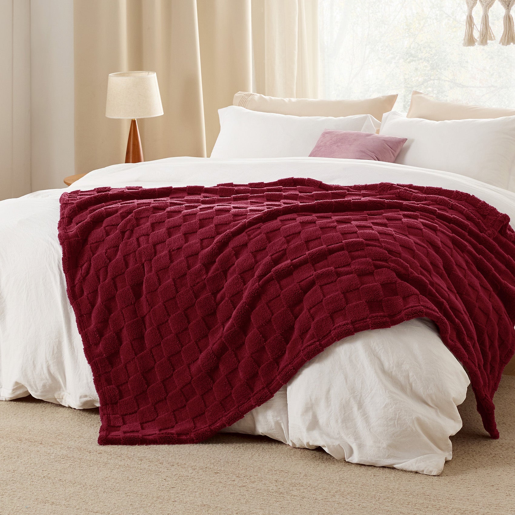 Jacquard Shaggy Sherpa Blanket