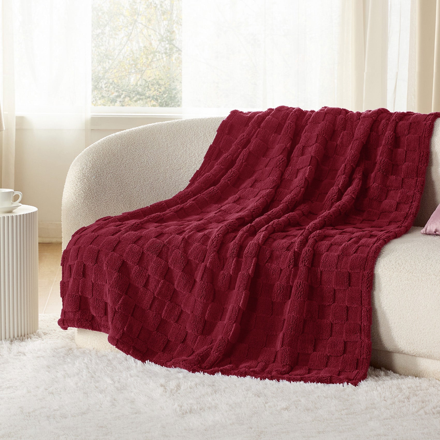 Jacquard Shaggy Sherpa Blanket