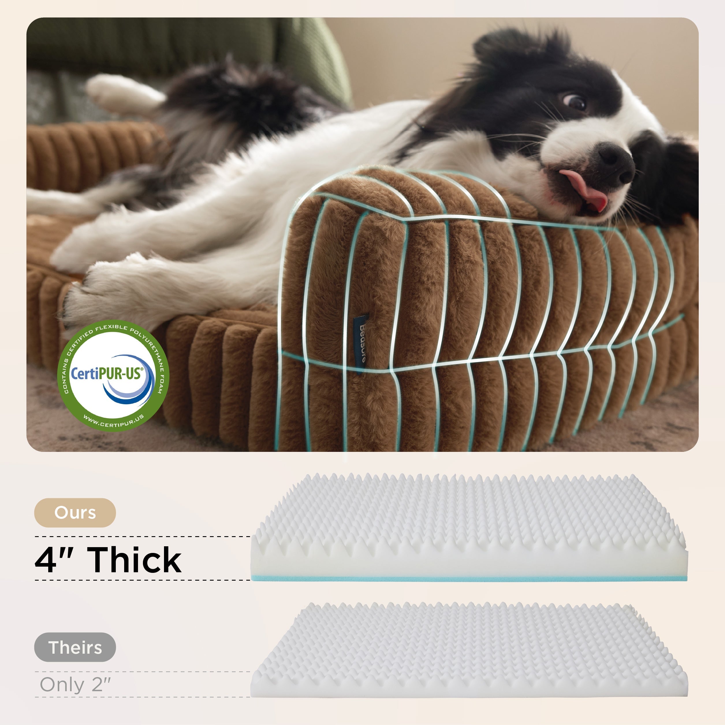 Corduroy Fleece Pet Sofa