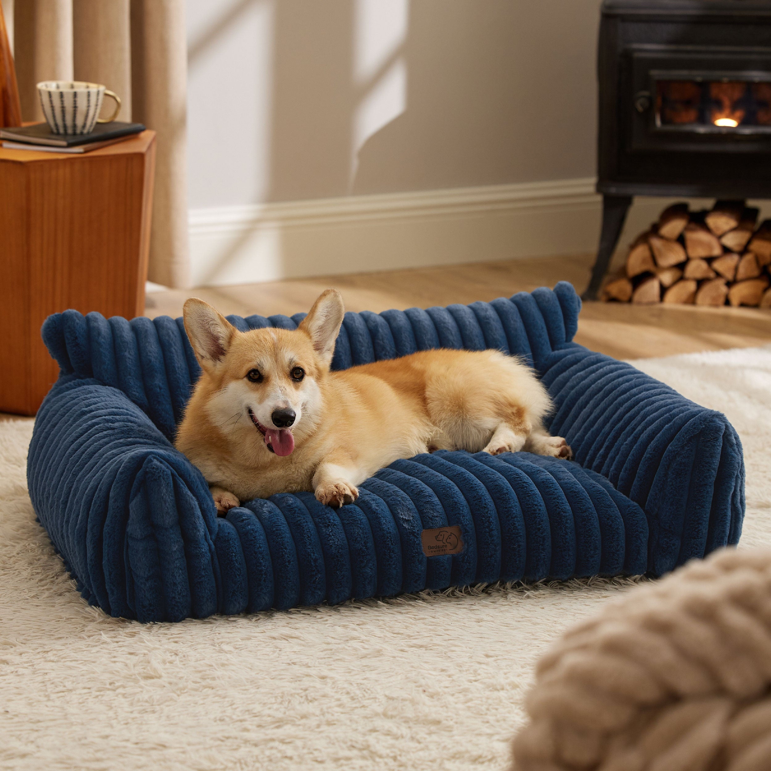 Corduroy Fleece Cat Couch