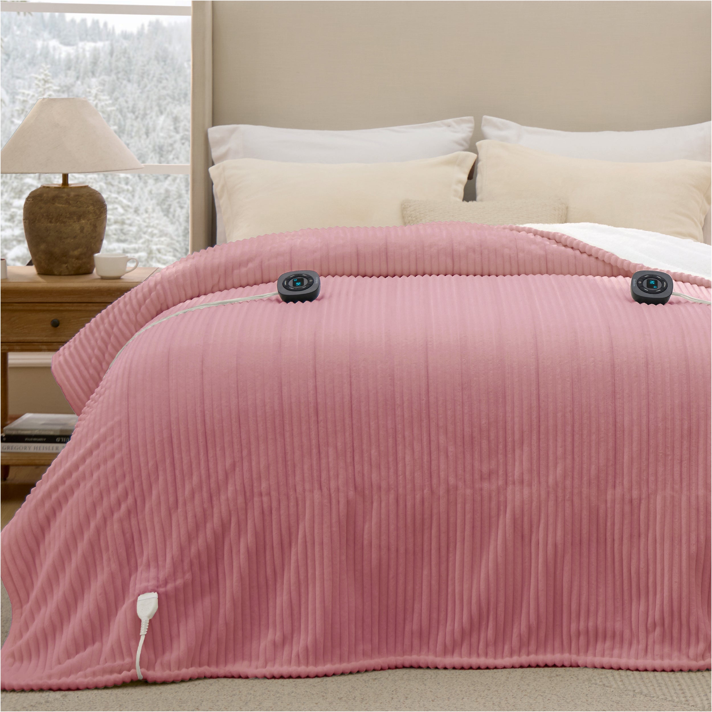 GentleSoft® Ribbed Heated Blanket