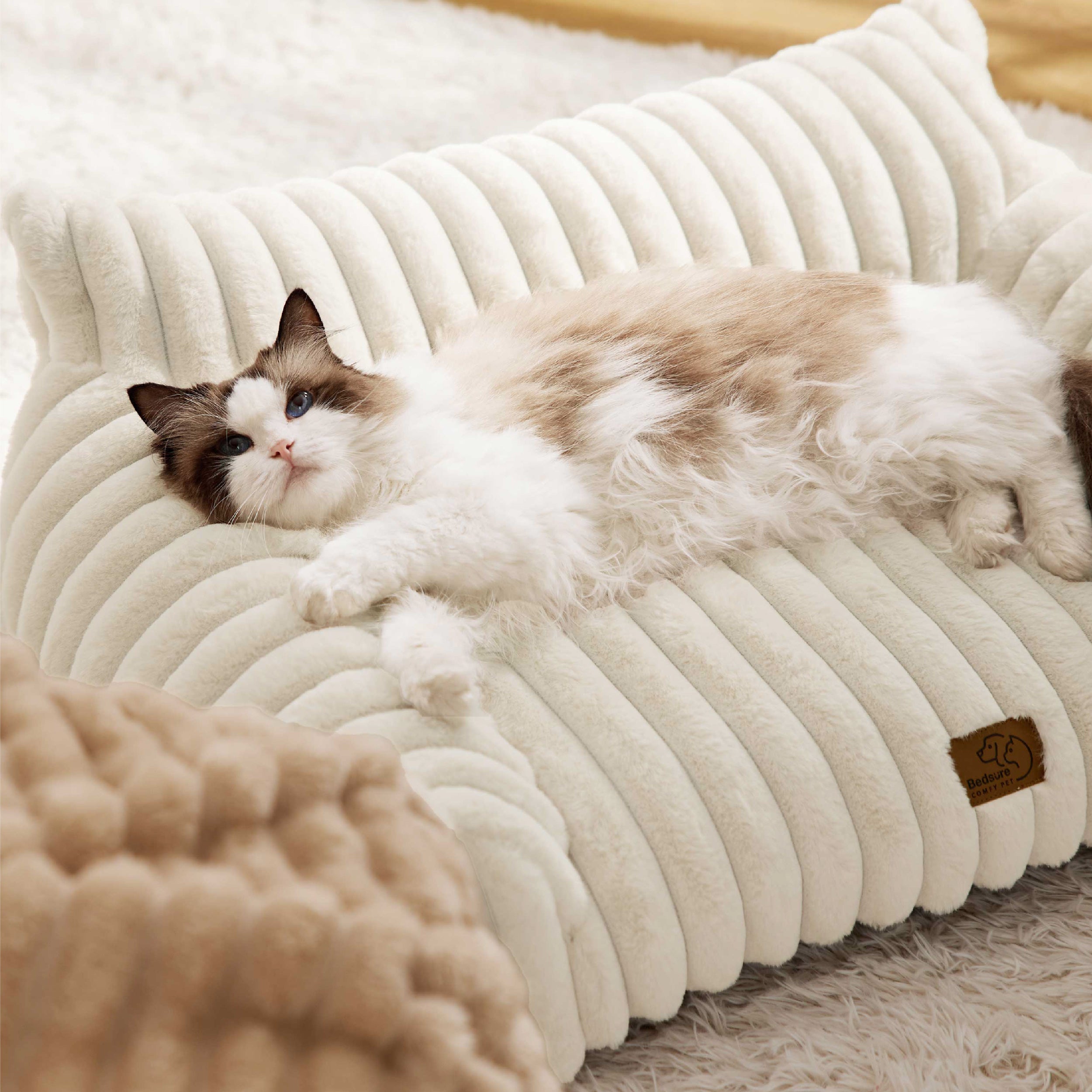 Corduroy Fleece Cat Couch