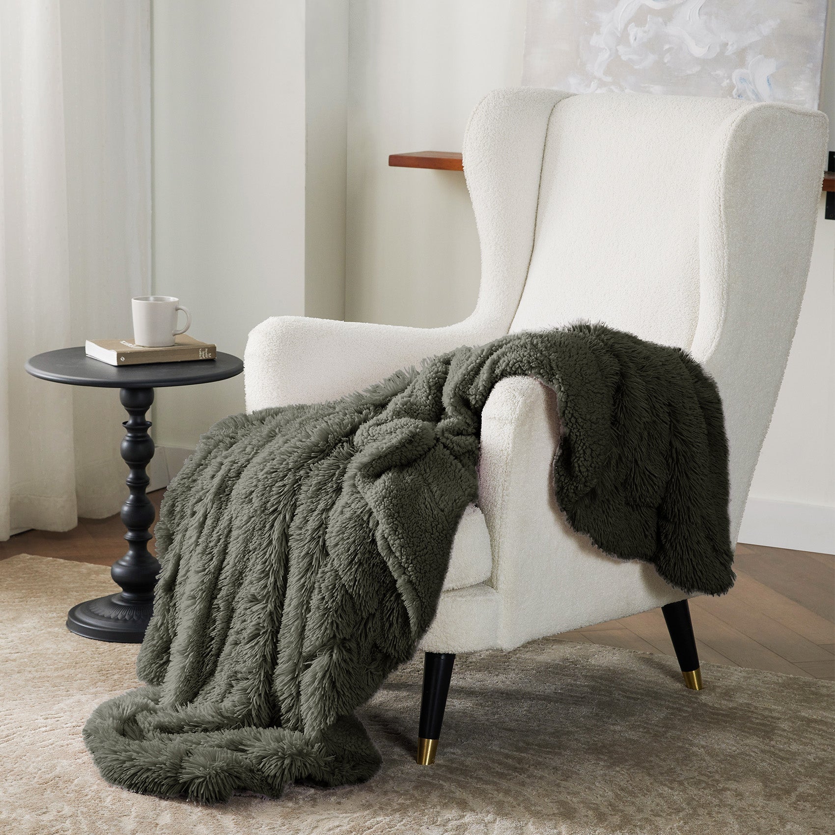 Fuzzy Faux Fur Blanket