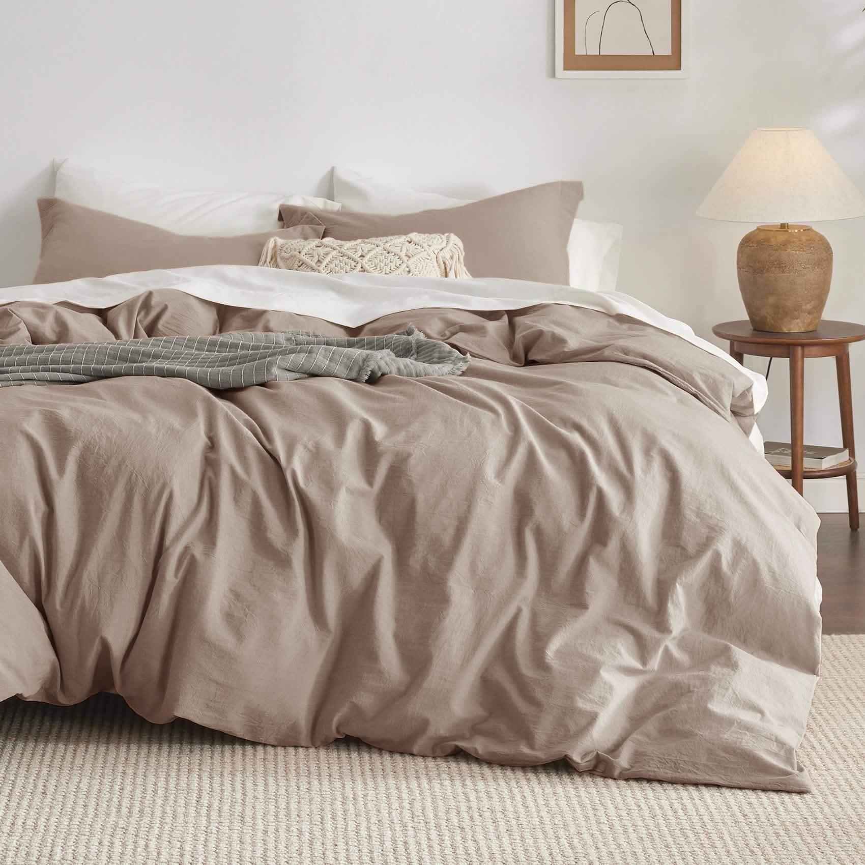 GentleSoft® Washed Cotton Duvet Cover Set