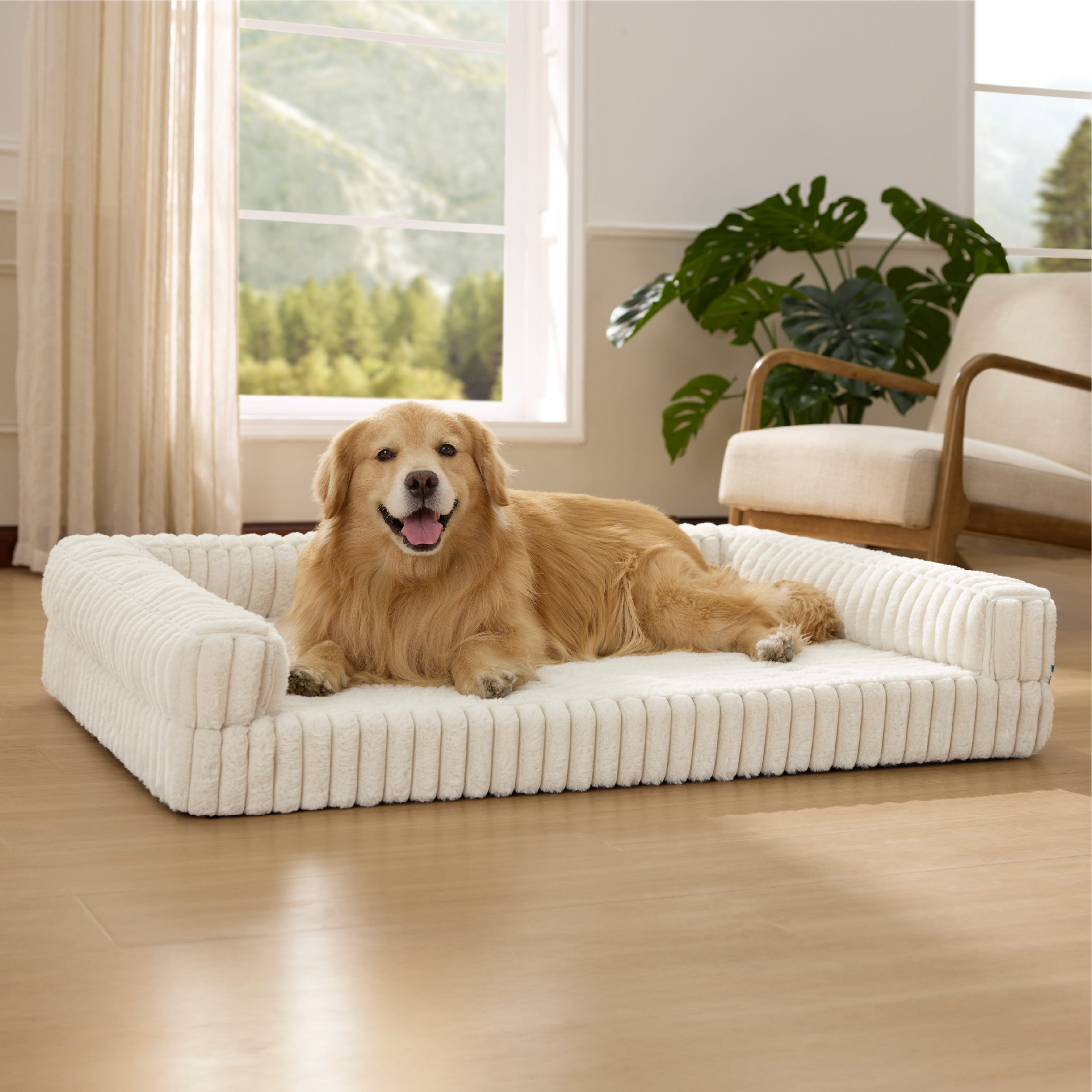 Corduroy Fleece Pet Sofa