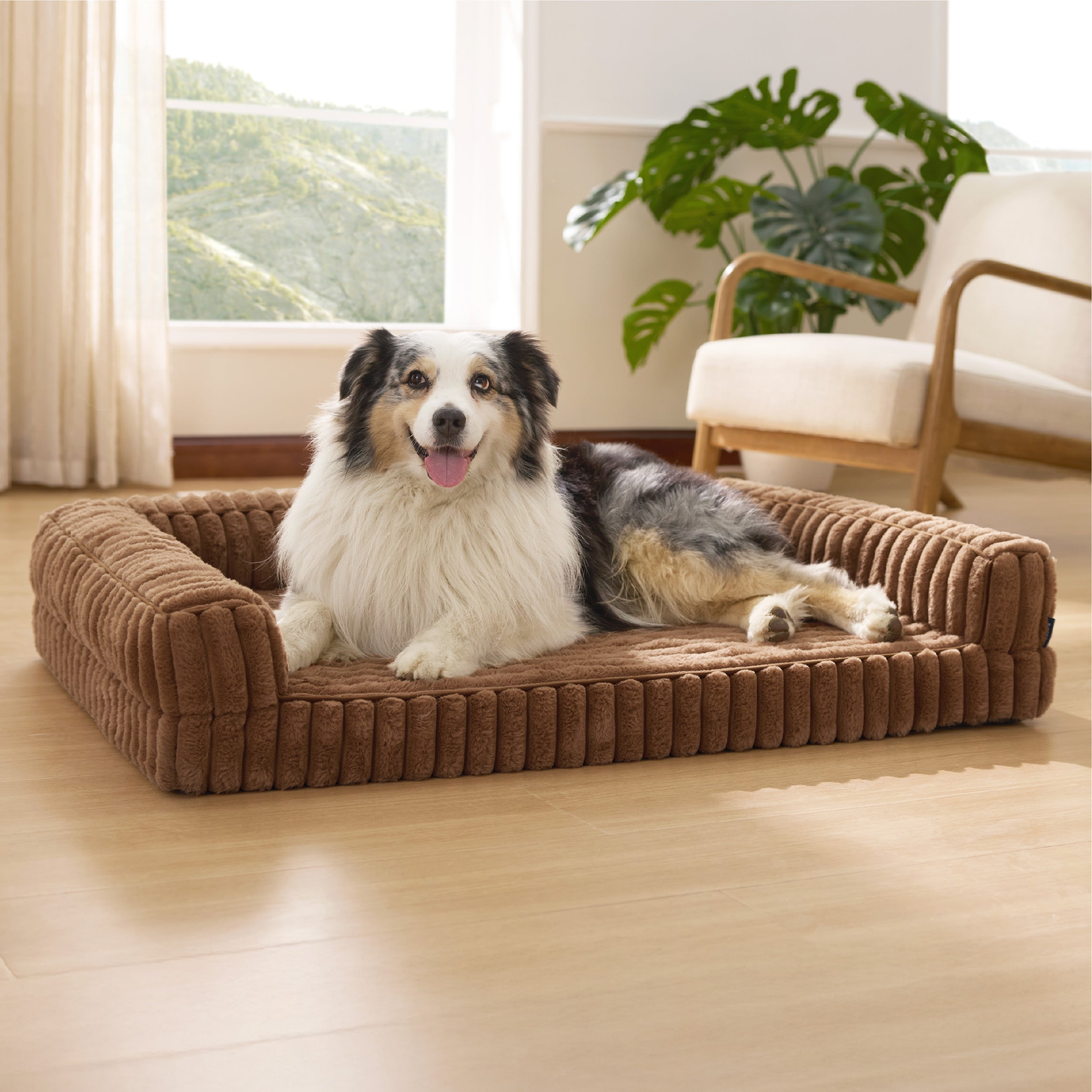 Corduroy Fleece Pet Sofa