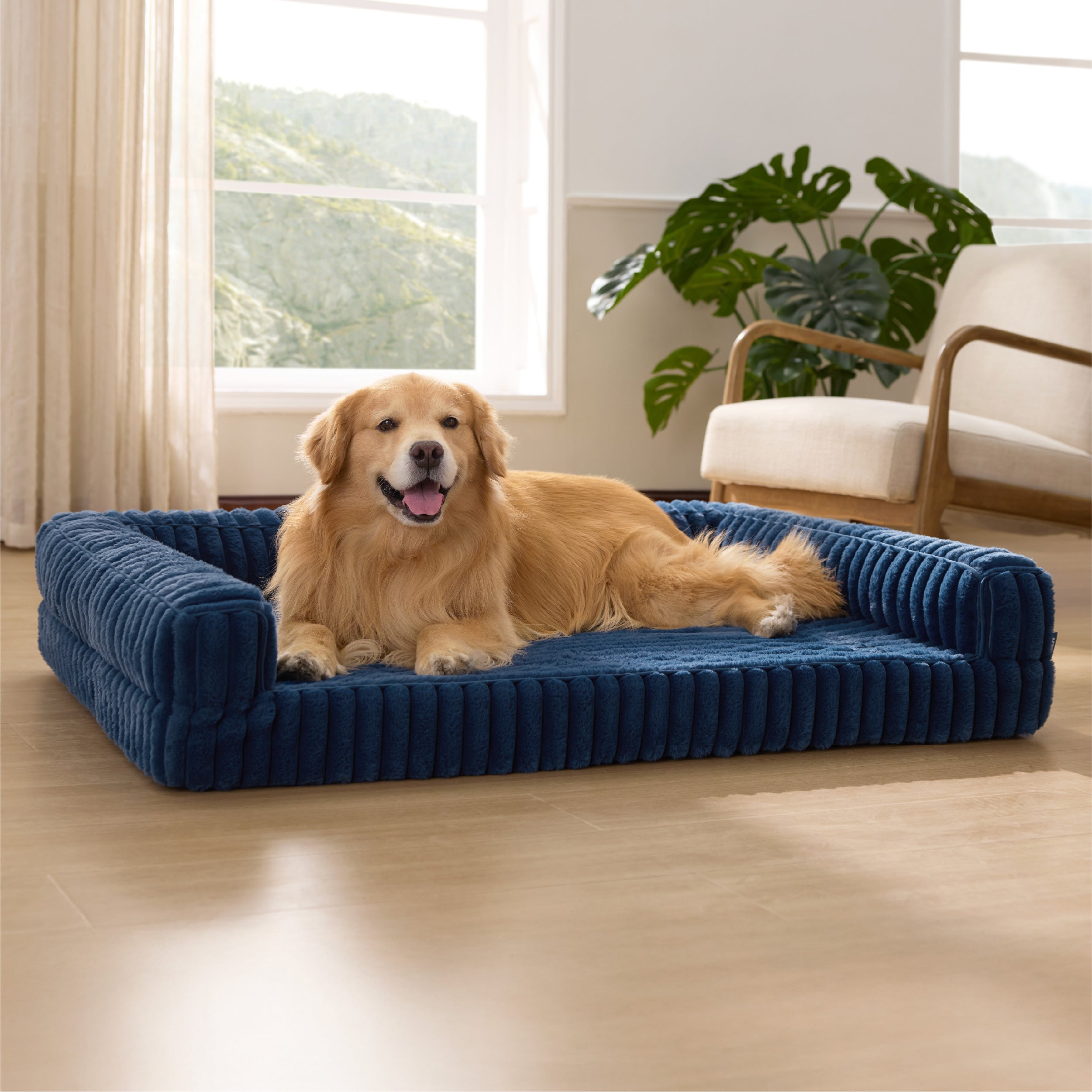 Corduroy Fleece Pet Sofa