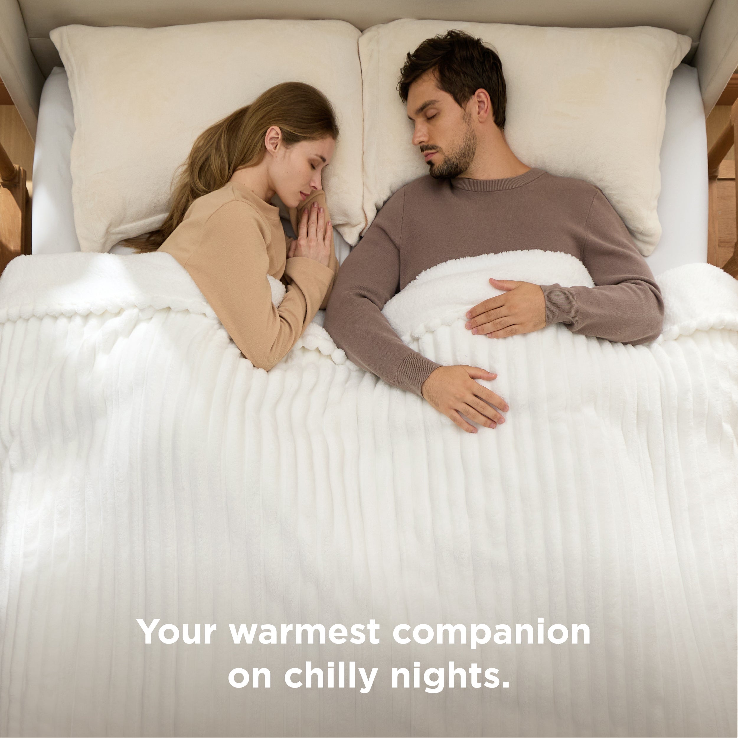 GentleSoft® Ribbed Heated Blanket