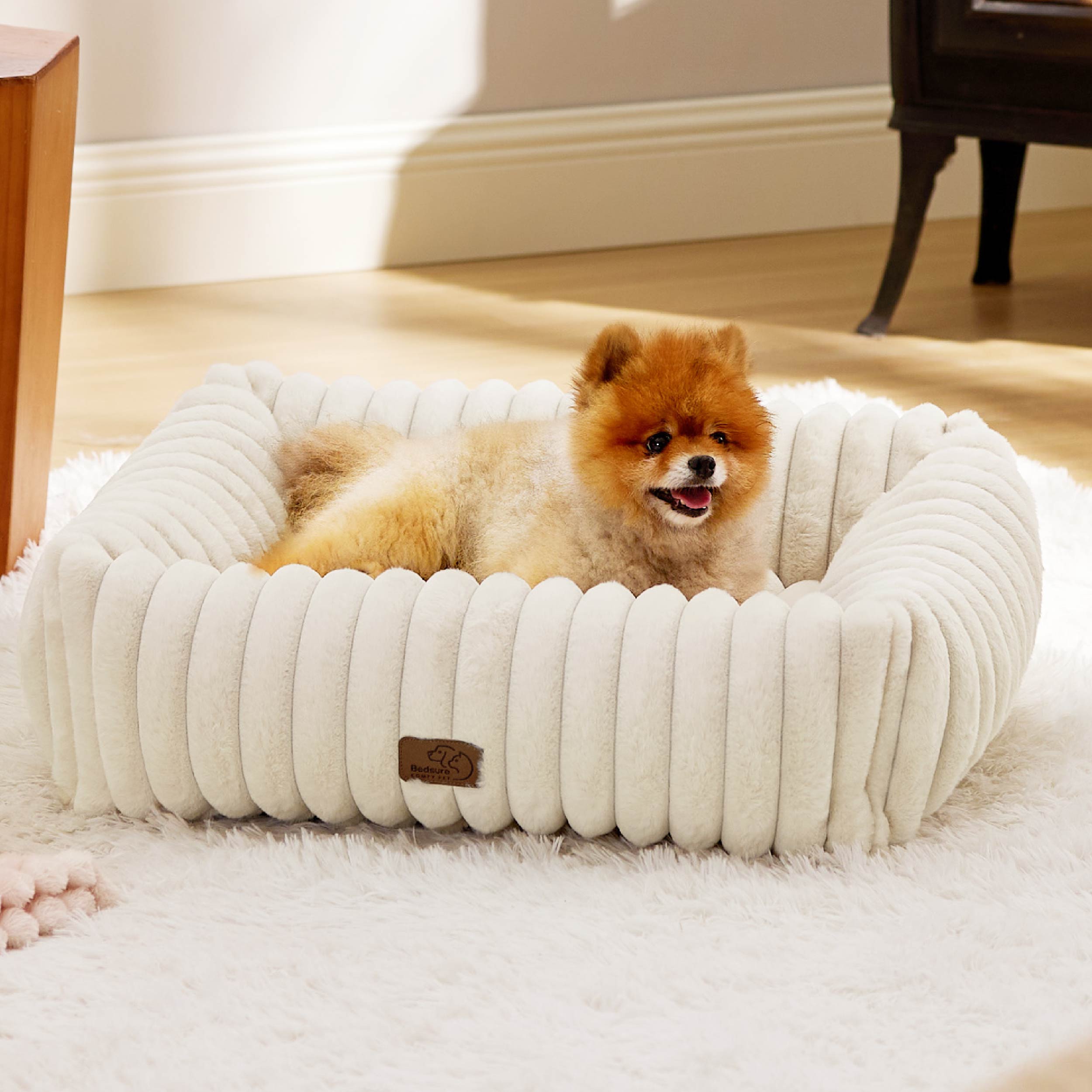 Corduroy Fleece Pet Bed